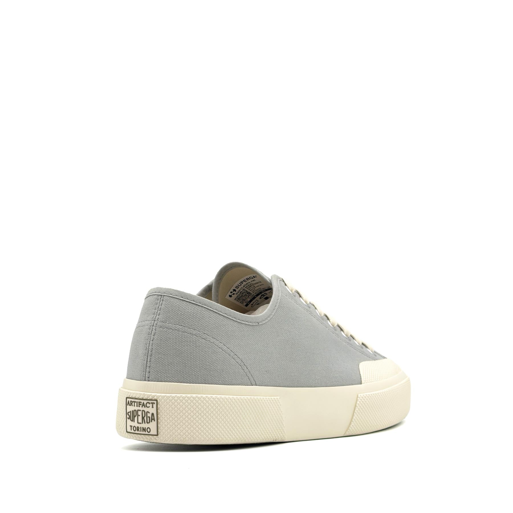 2432 Works Low Cut Cotton Canvas Dusty Grey Off White