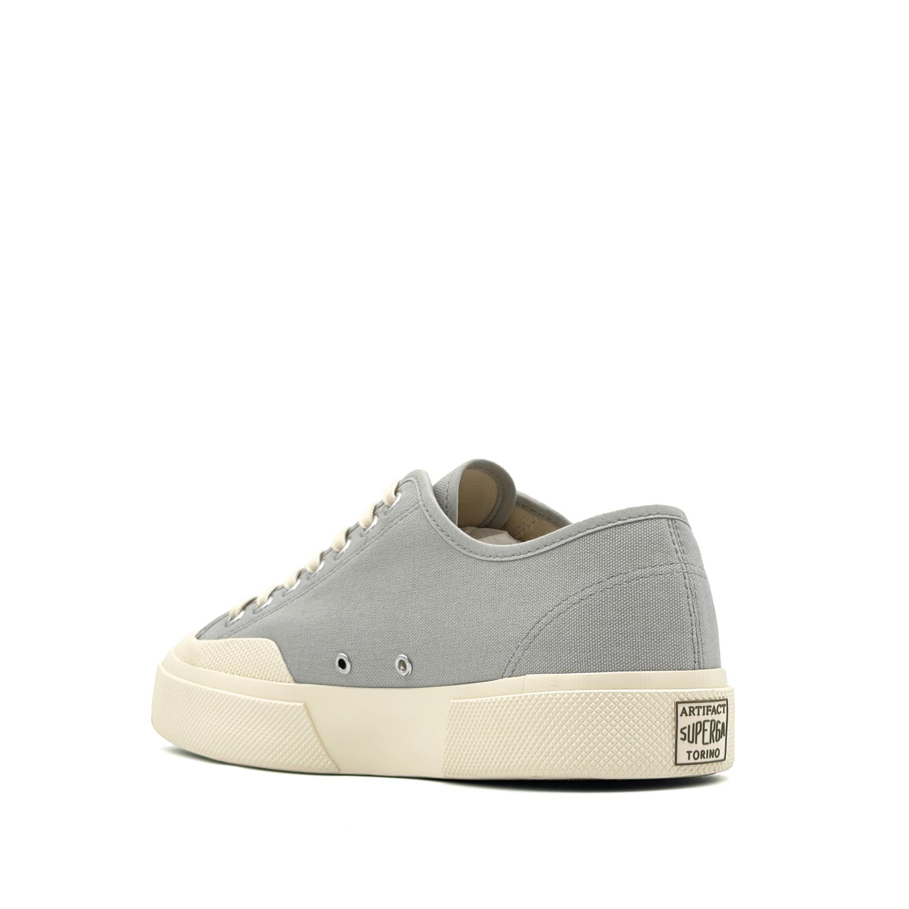 2432 Works Low Cut Cotton Canvas Dusty Grey Off White