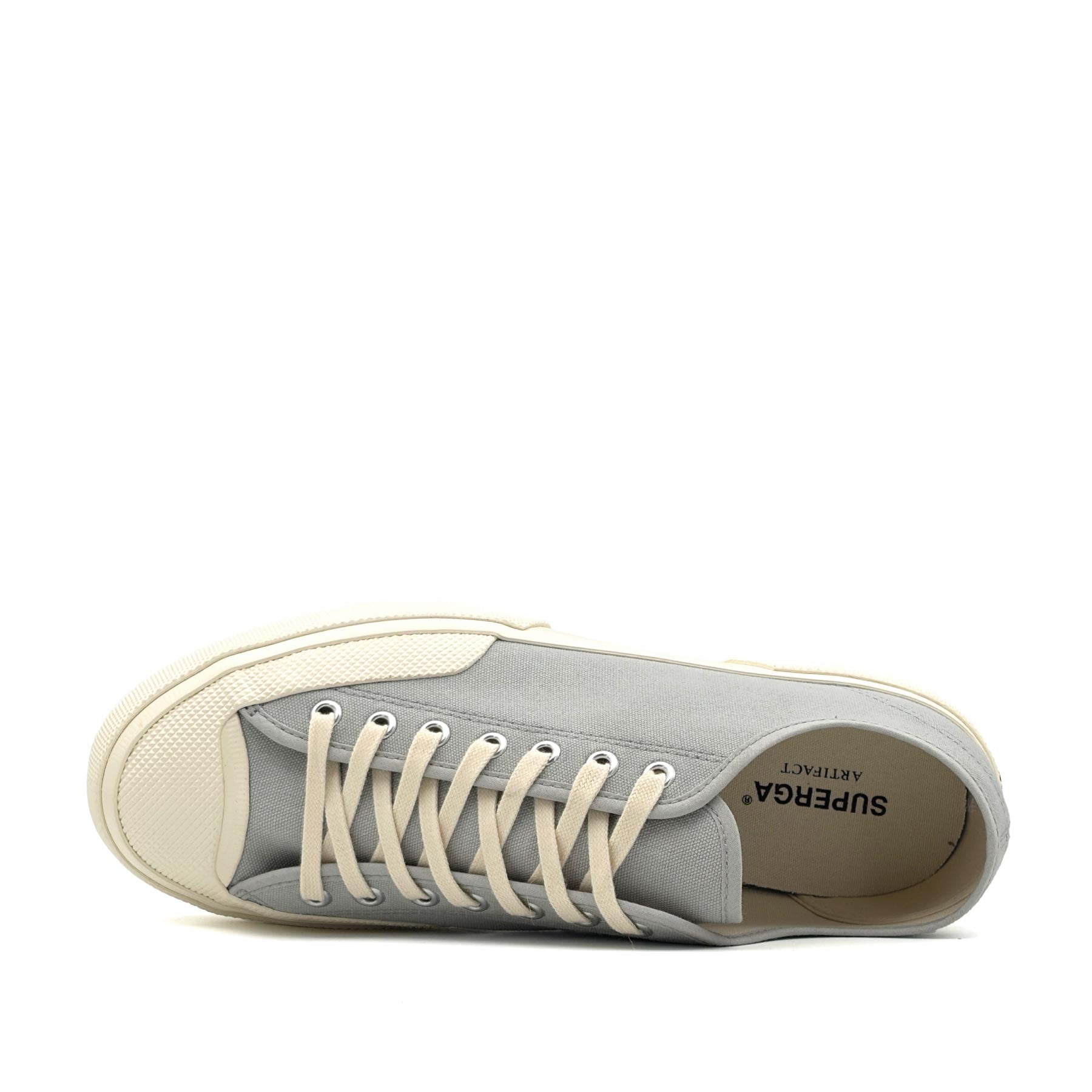 2432 Works Low Cut Cotton Canvas Dusty Grey Off White