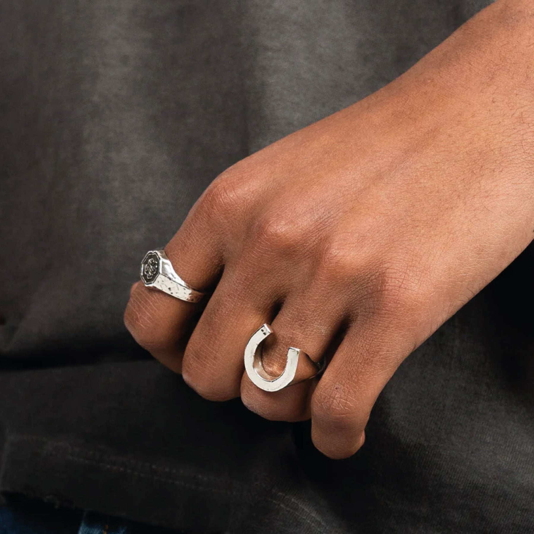 Horseshoe Ring Silver