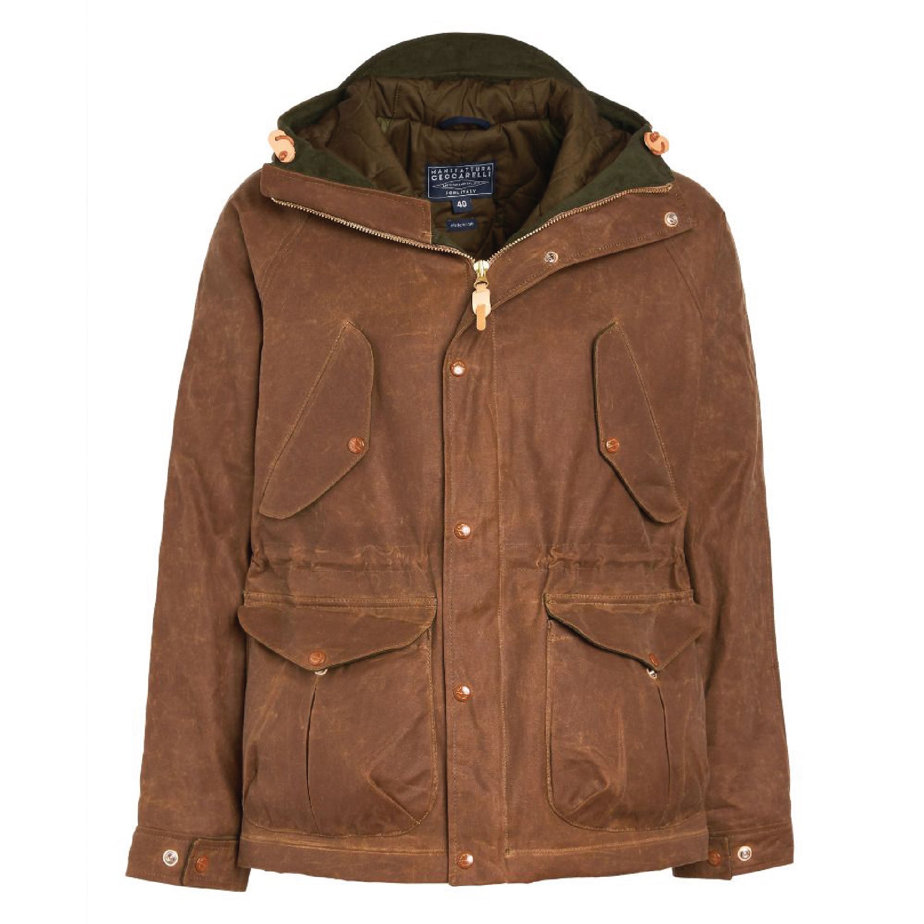 Fisherman Parka Dark Tan Wax