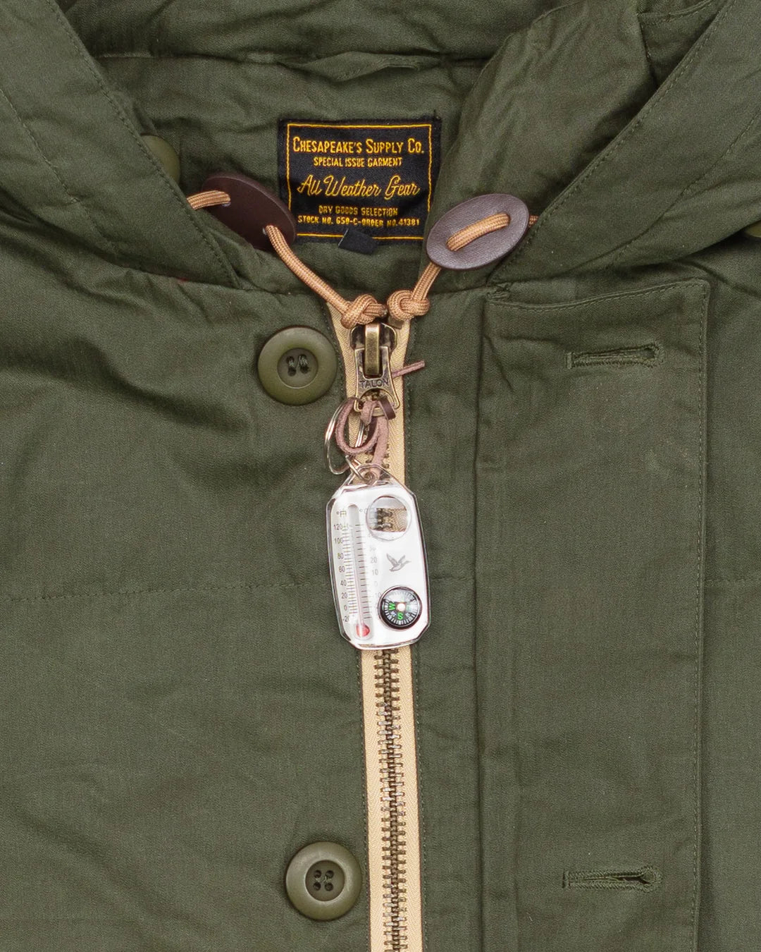 Down Expedition Parka Hbt Waxed Army Green