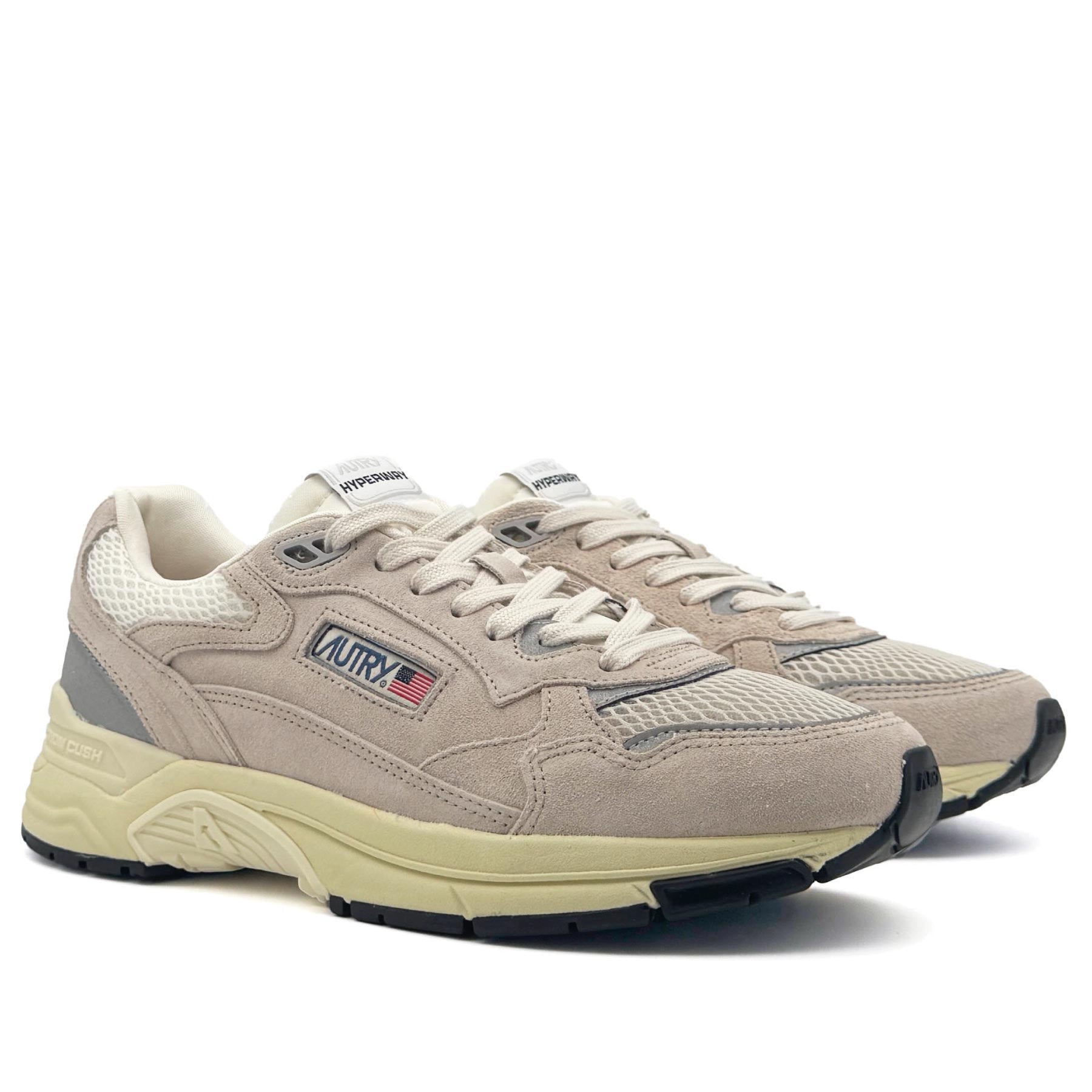 Hyperway Low Man Suede Mesh Sand Silver
