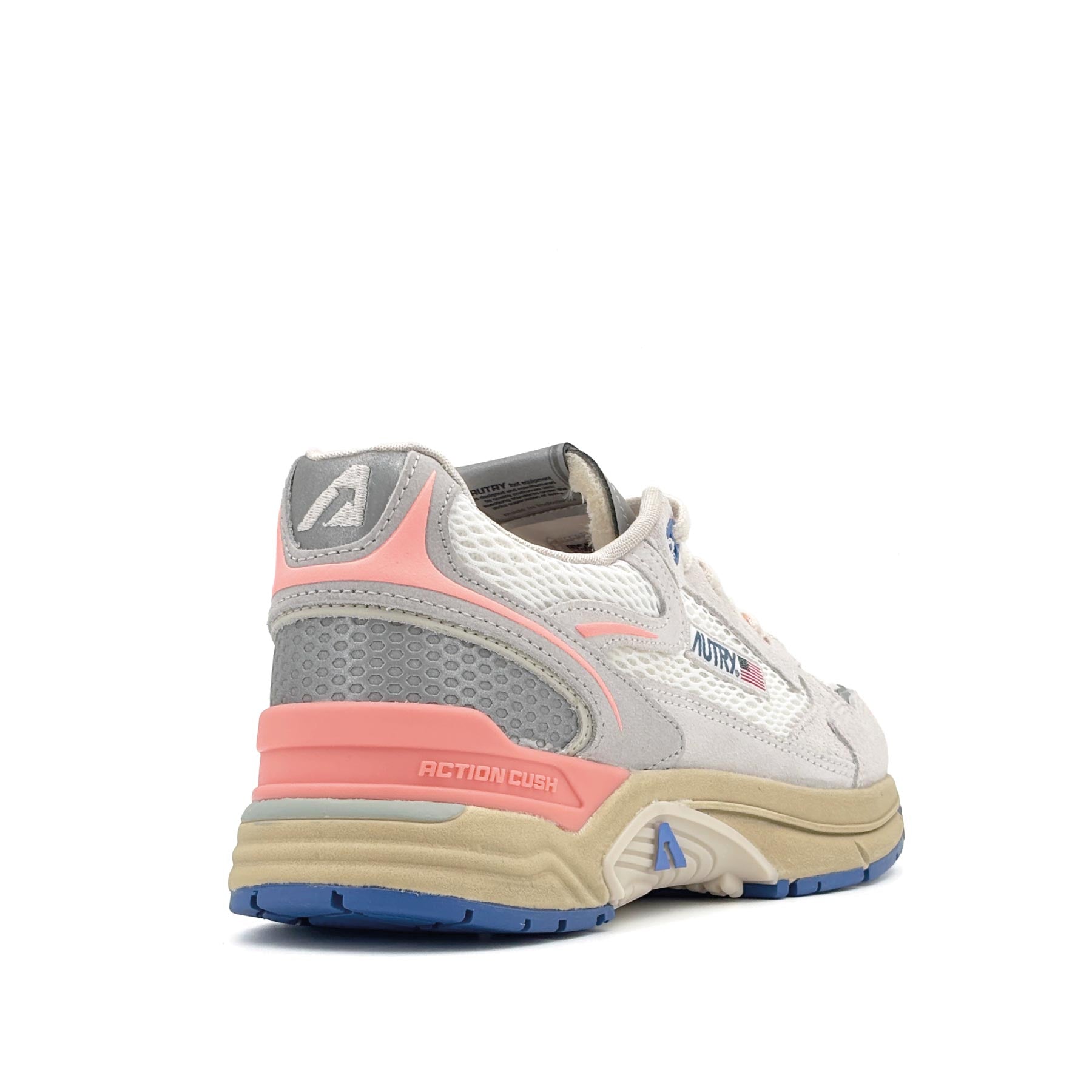 Hyperway Low Women Mesh Suede White Peach