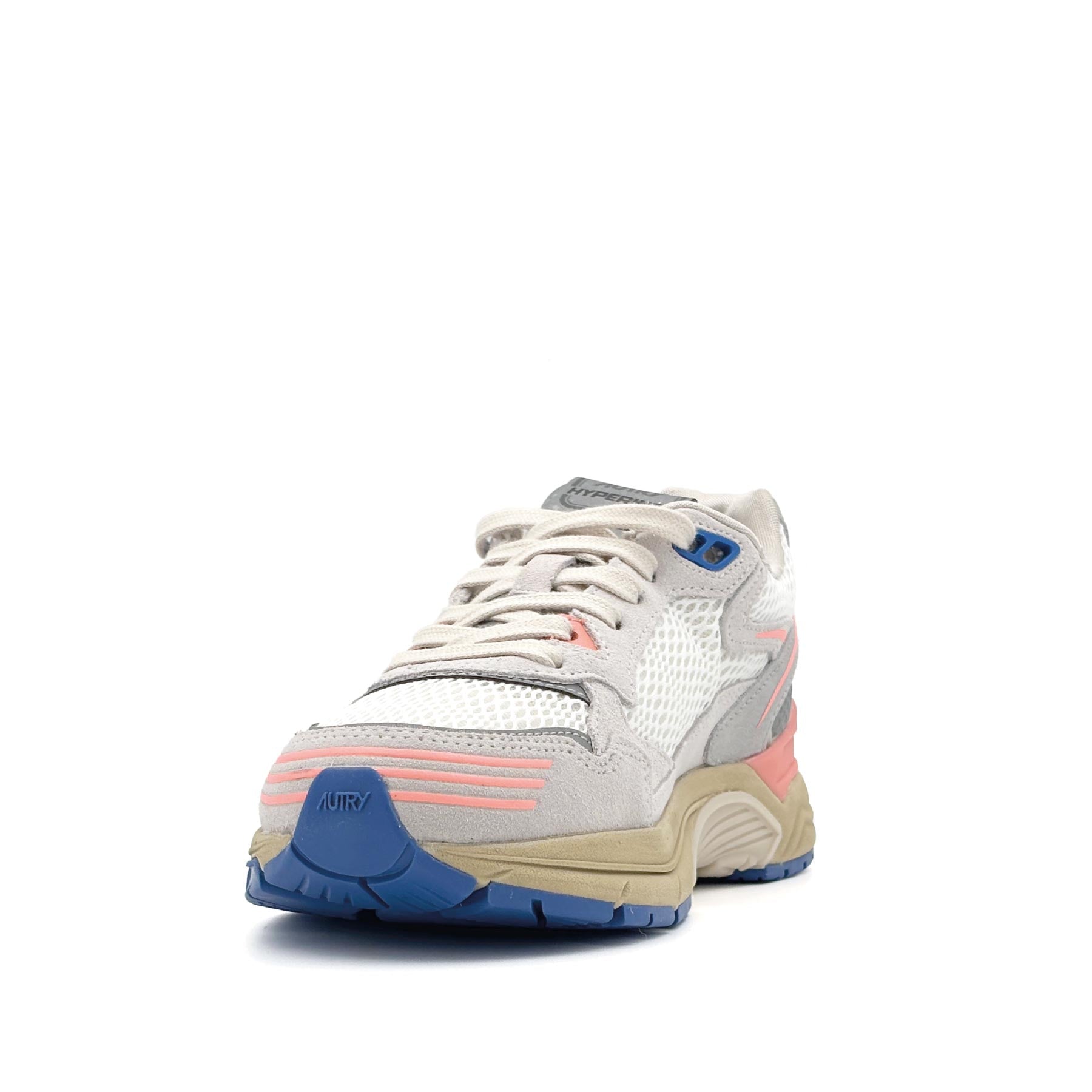 Hyperway Low Women Mesh Suede White Peach