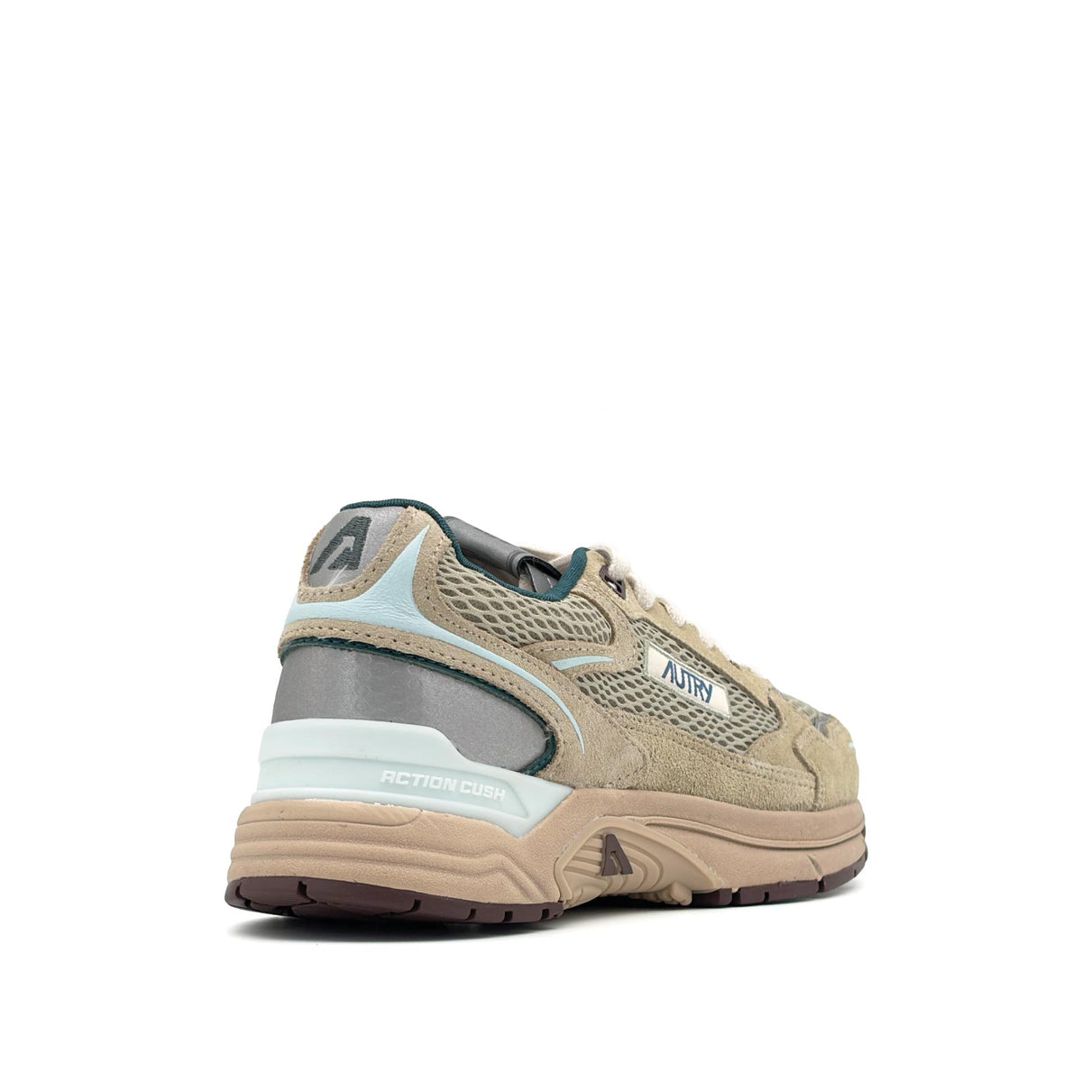 Hyperway Low Women Suede Mesh Ecru Spa Blue