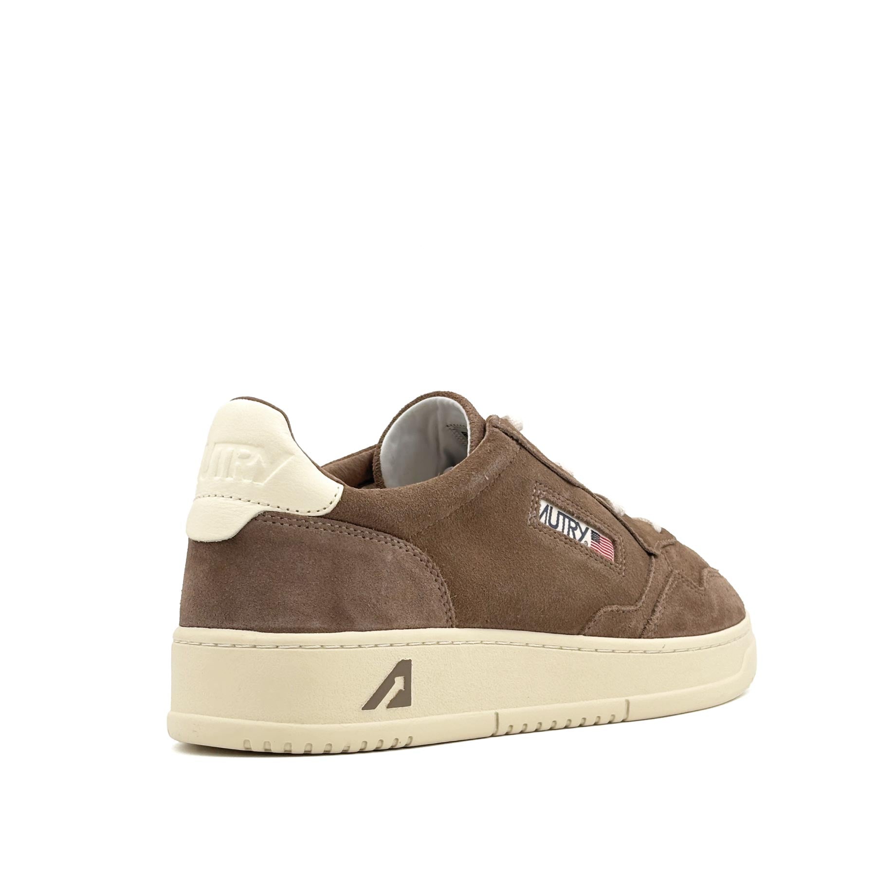 Medalist Low Man Leather Finish Suede Cigar White