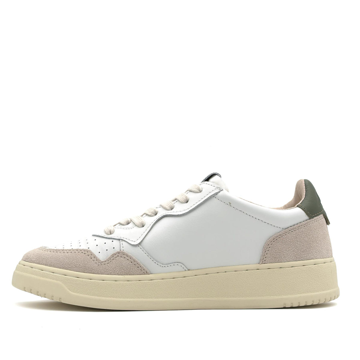 Medalist Low Man Leather Suede White Bronze Green