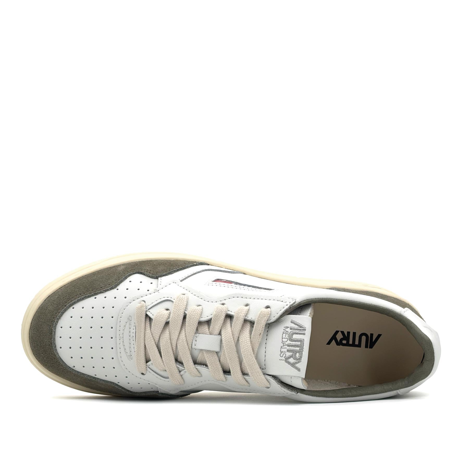 Medalist Low Man Soft Leather White Smoked Green