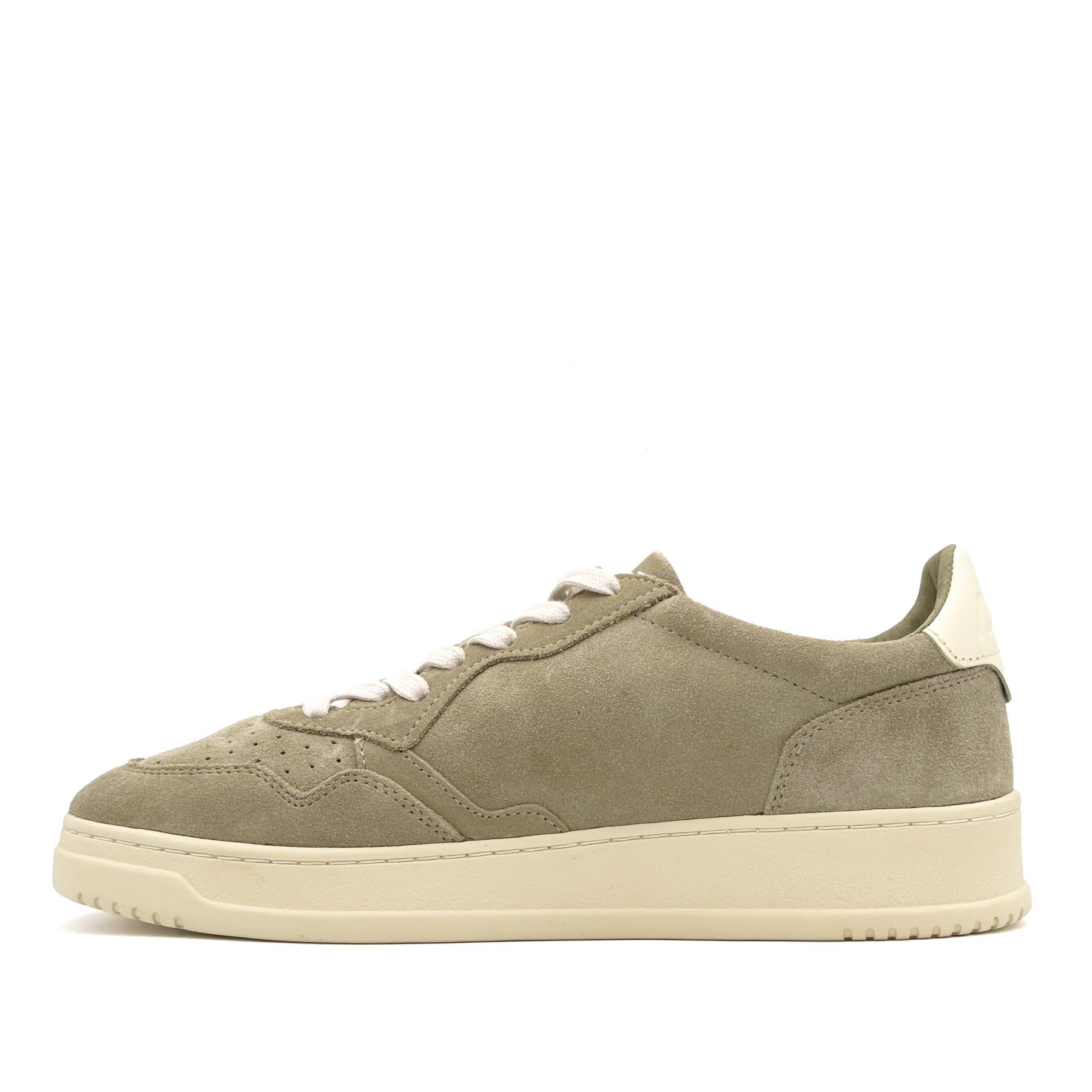 Medalist Low Man Suede Gray Green White