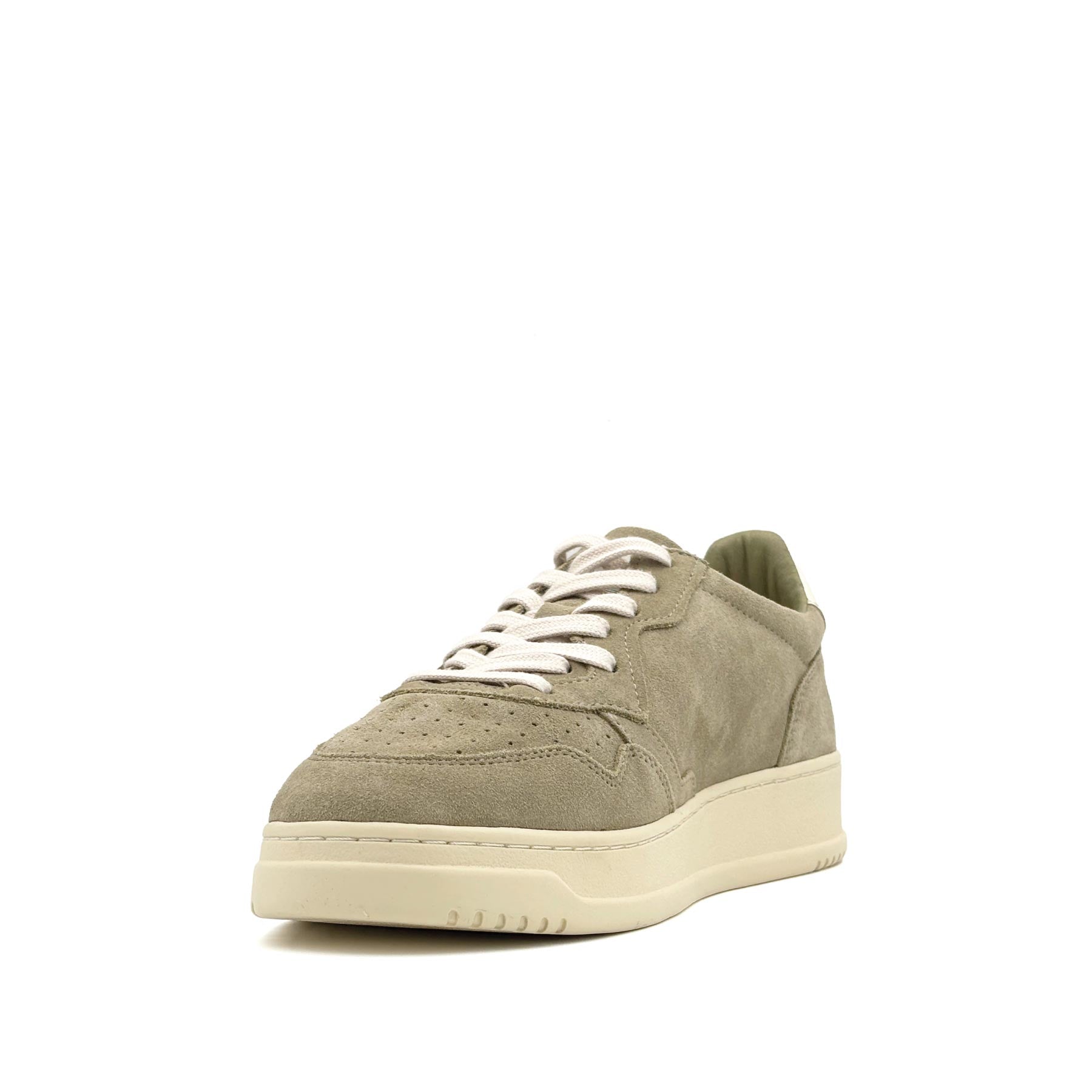Medalist Low Man Suede Gray Green White