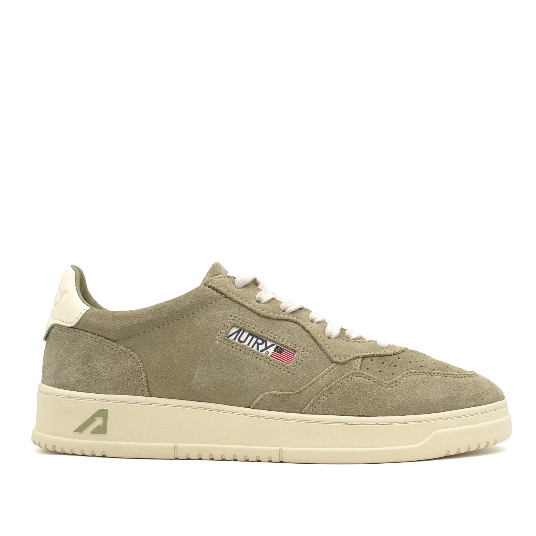 Medalist Low Man Suede Gray Green White