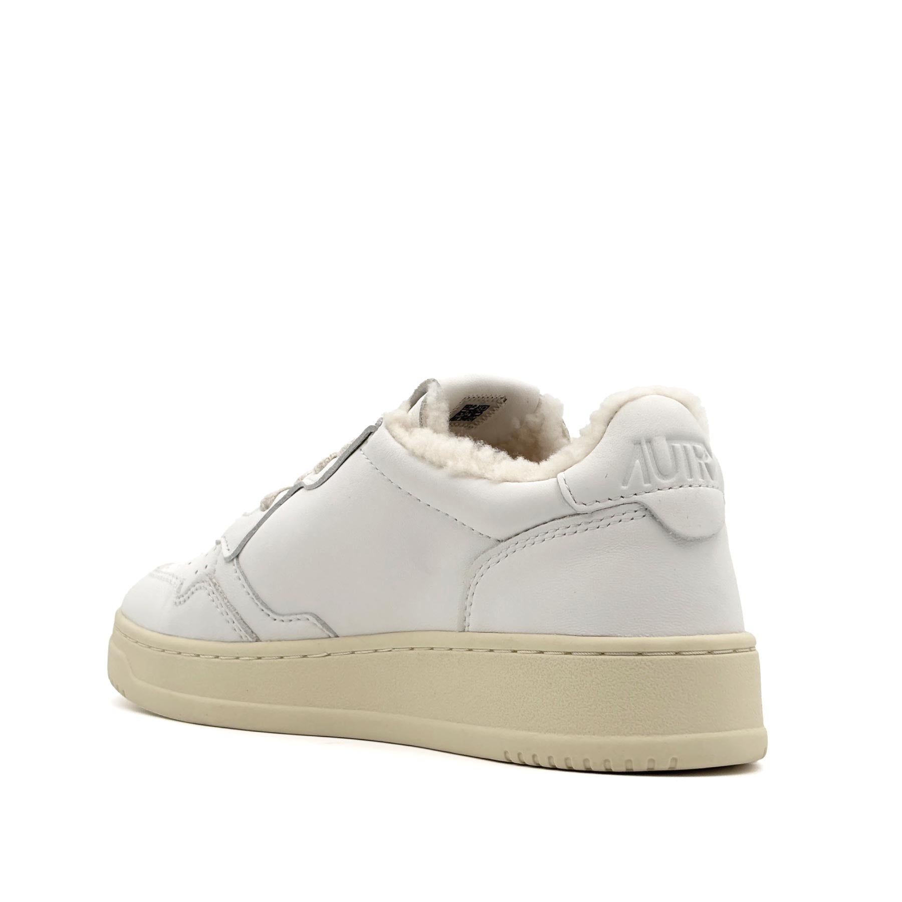 Medalist Low Woman Goat Shearling White