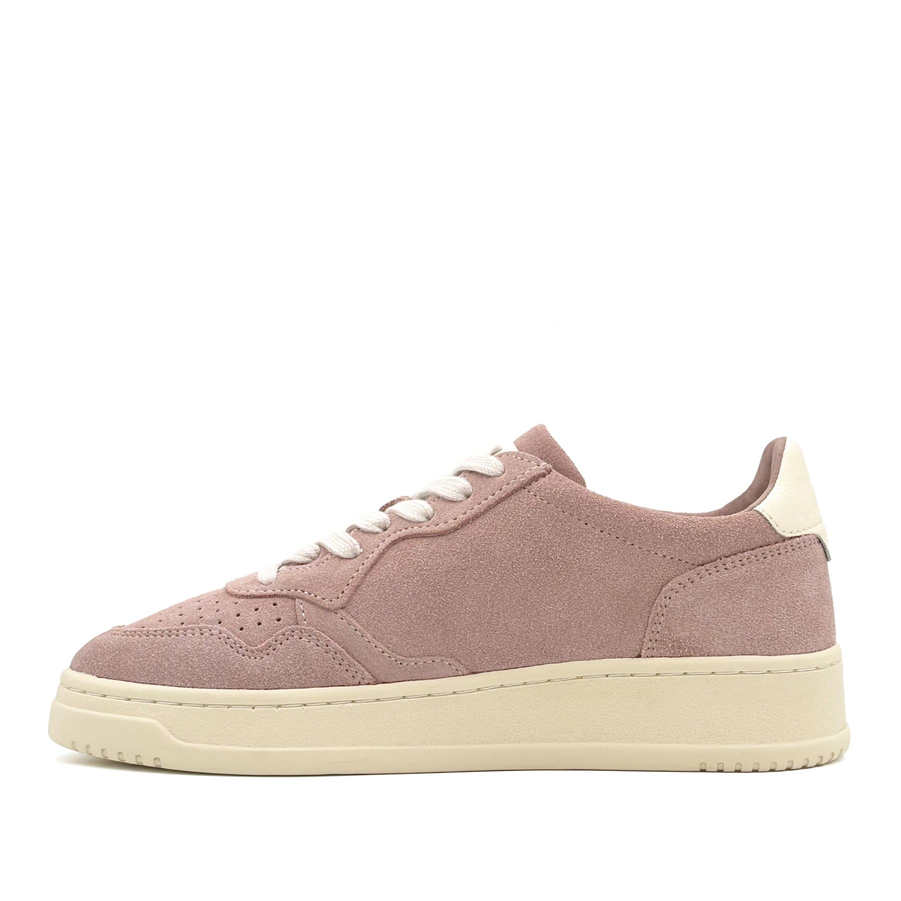 Medalist Low Women Finish Suede Rosecan White