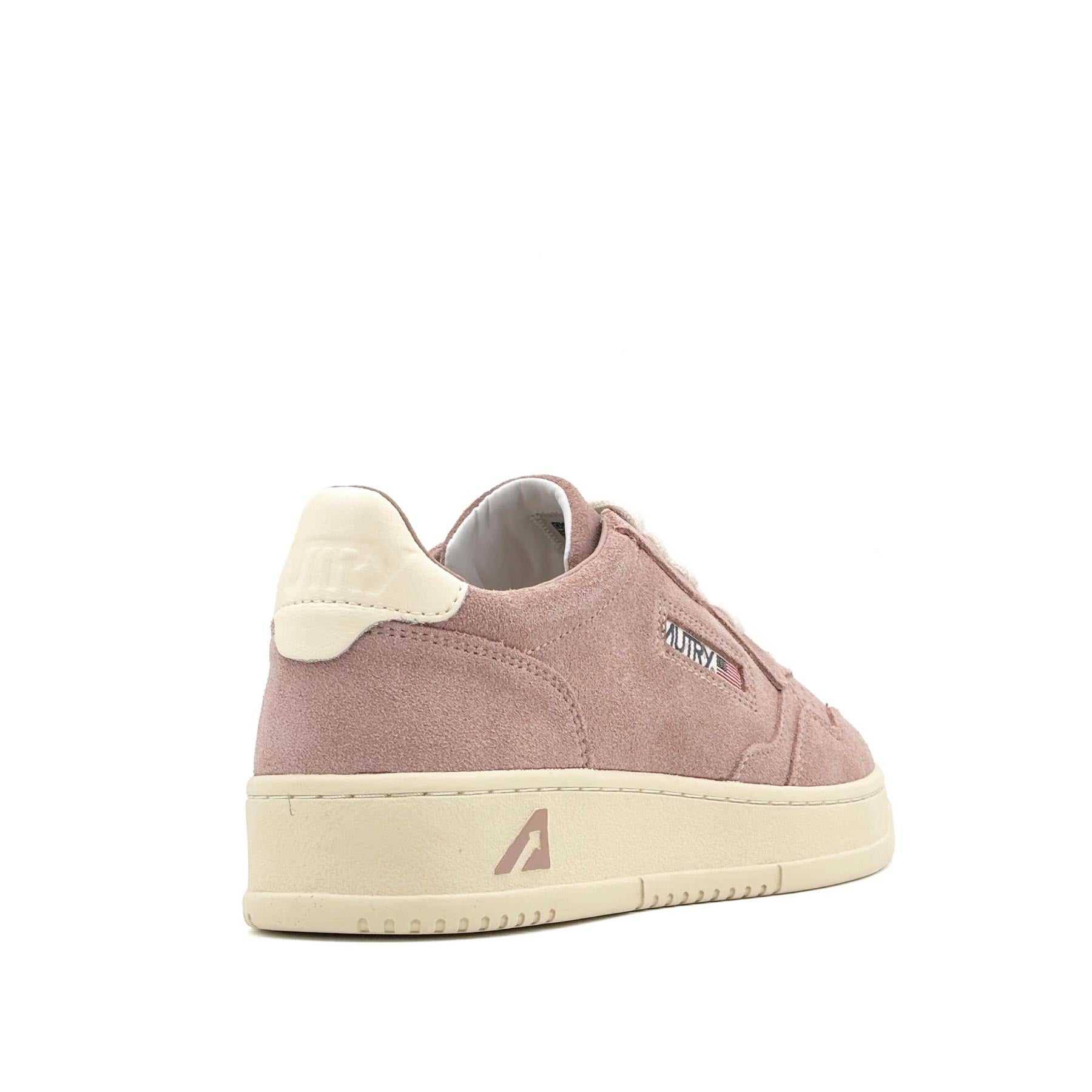Medalist Low Women Finish Suede Rosecan White