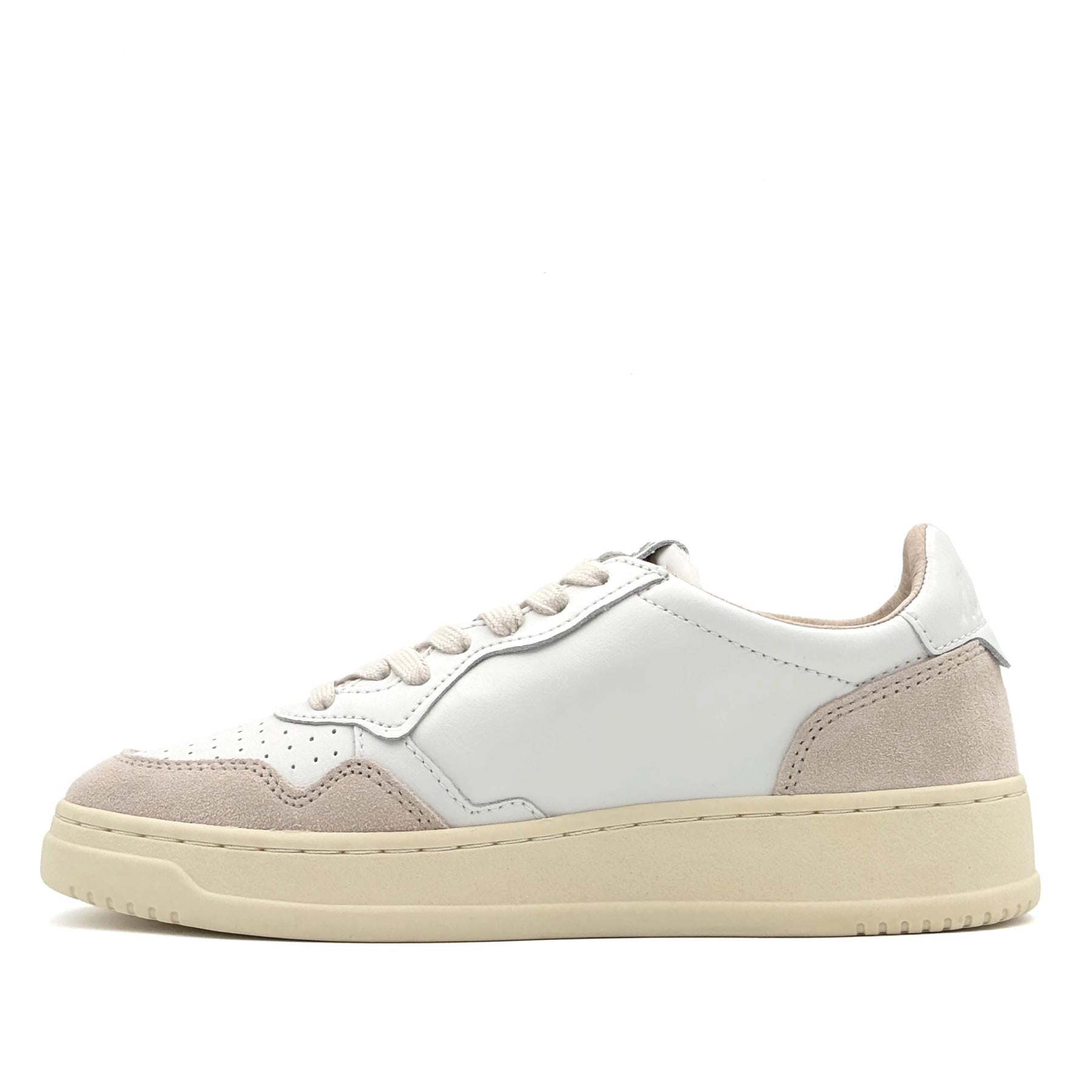 Medalist Low Women Leather Suede White