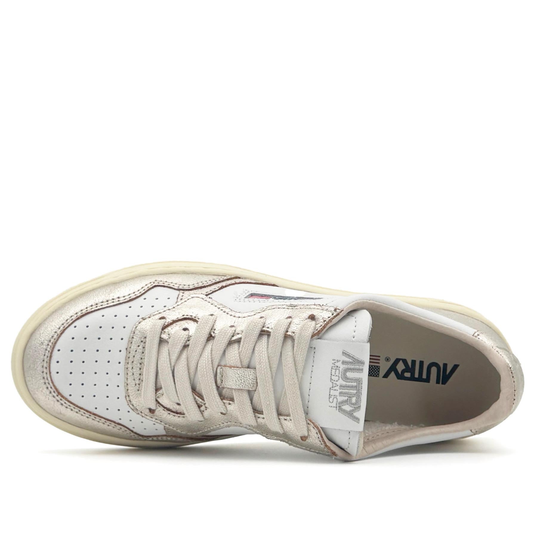 Medalist Low Women Leather White Platinum