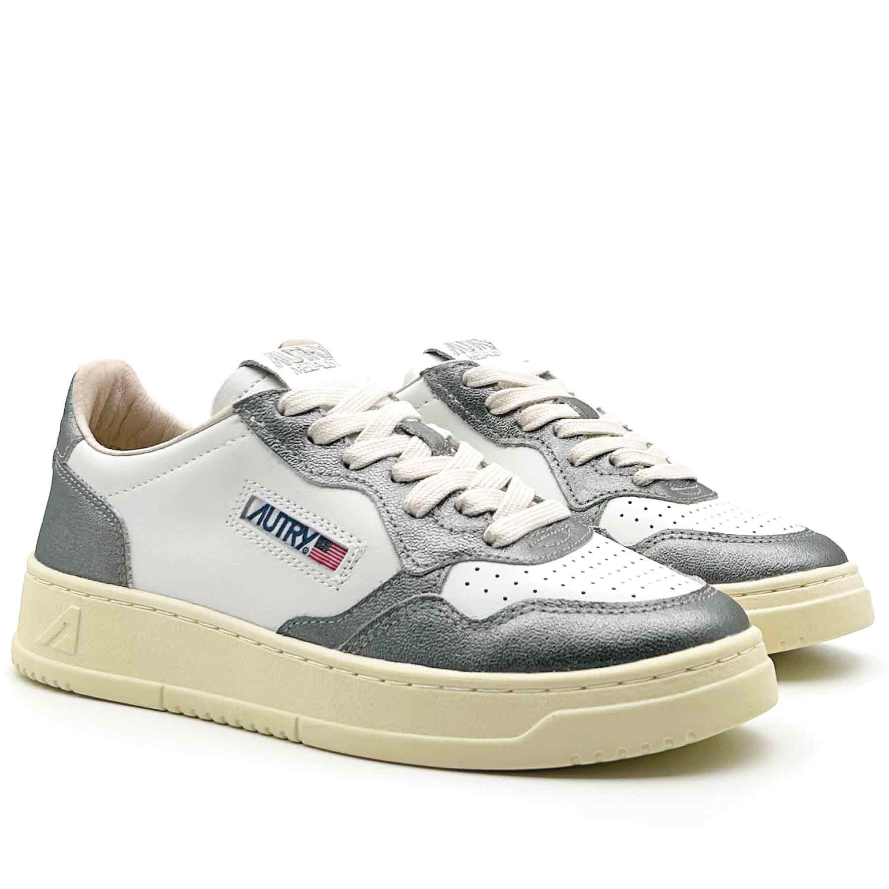 Medalist Low Women Leather White Steel