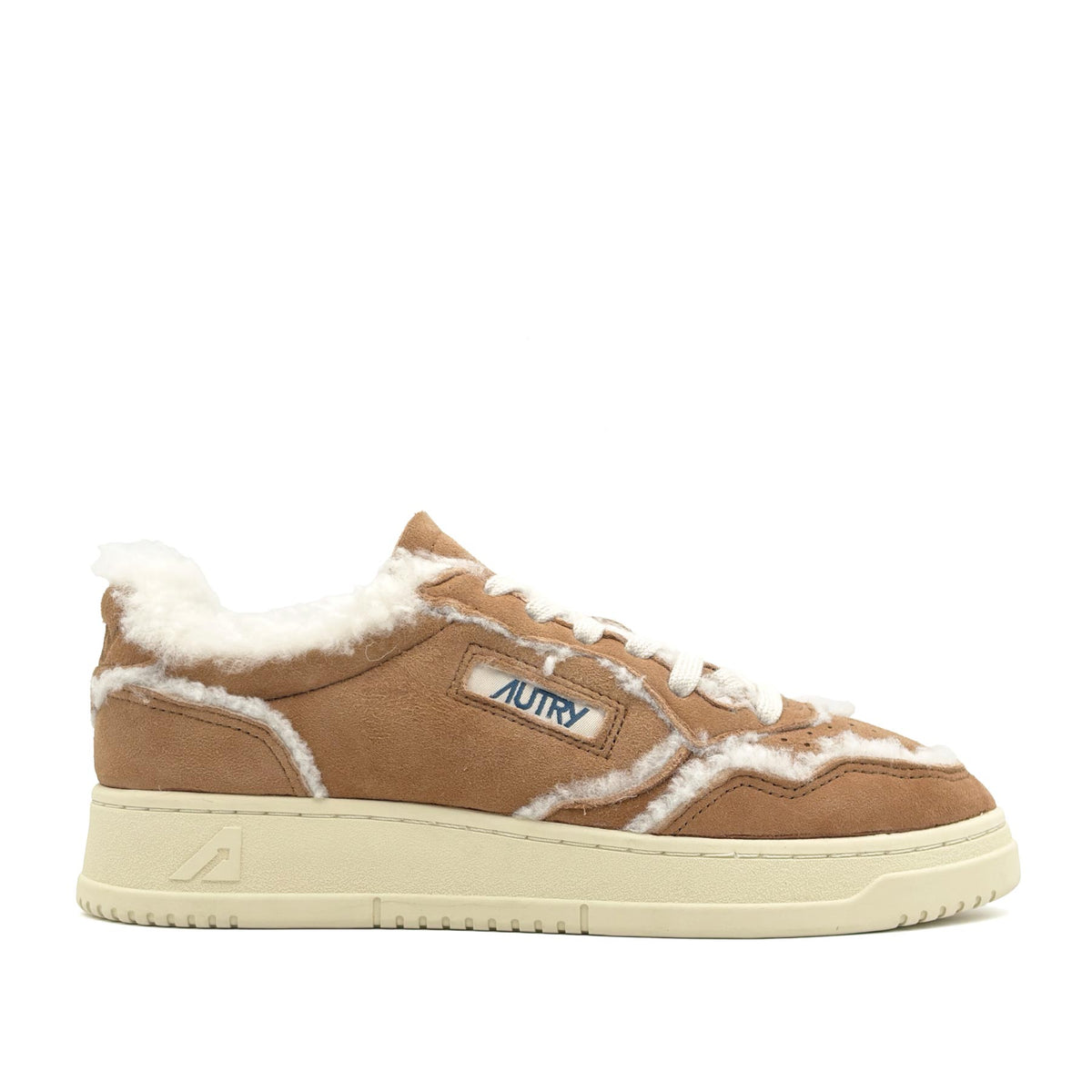 Medalist Low Women Suede Shearling Cognac