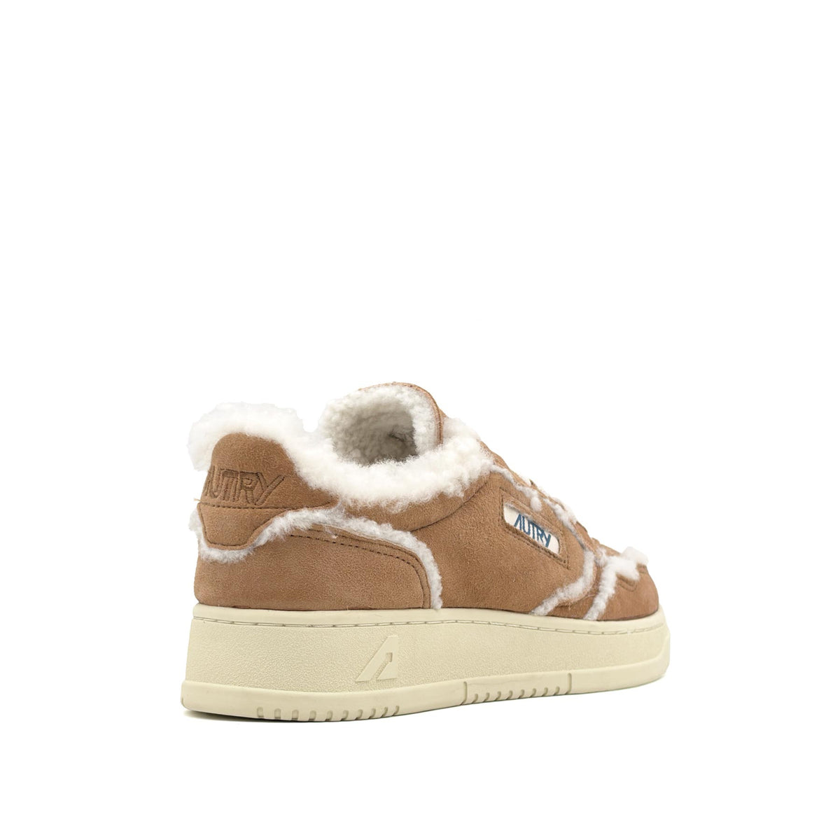 Medalist Low Women Suede Shearling Cognac