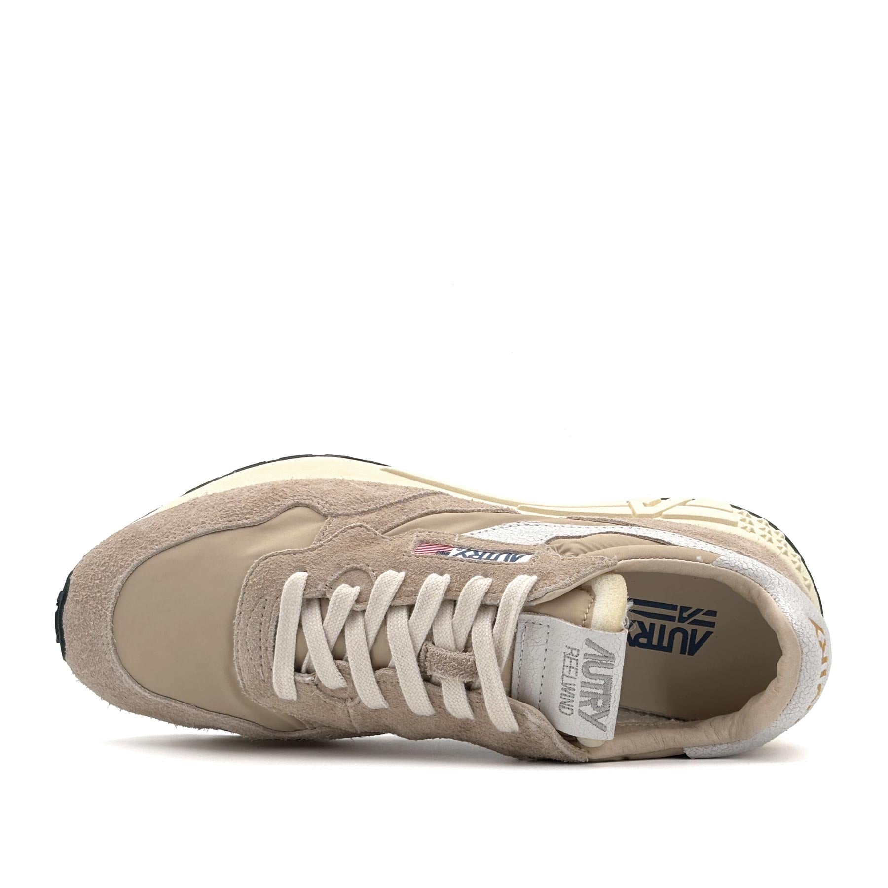 Reelwind Low Man Nylon Suede White Beige