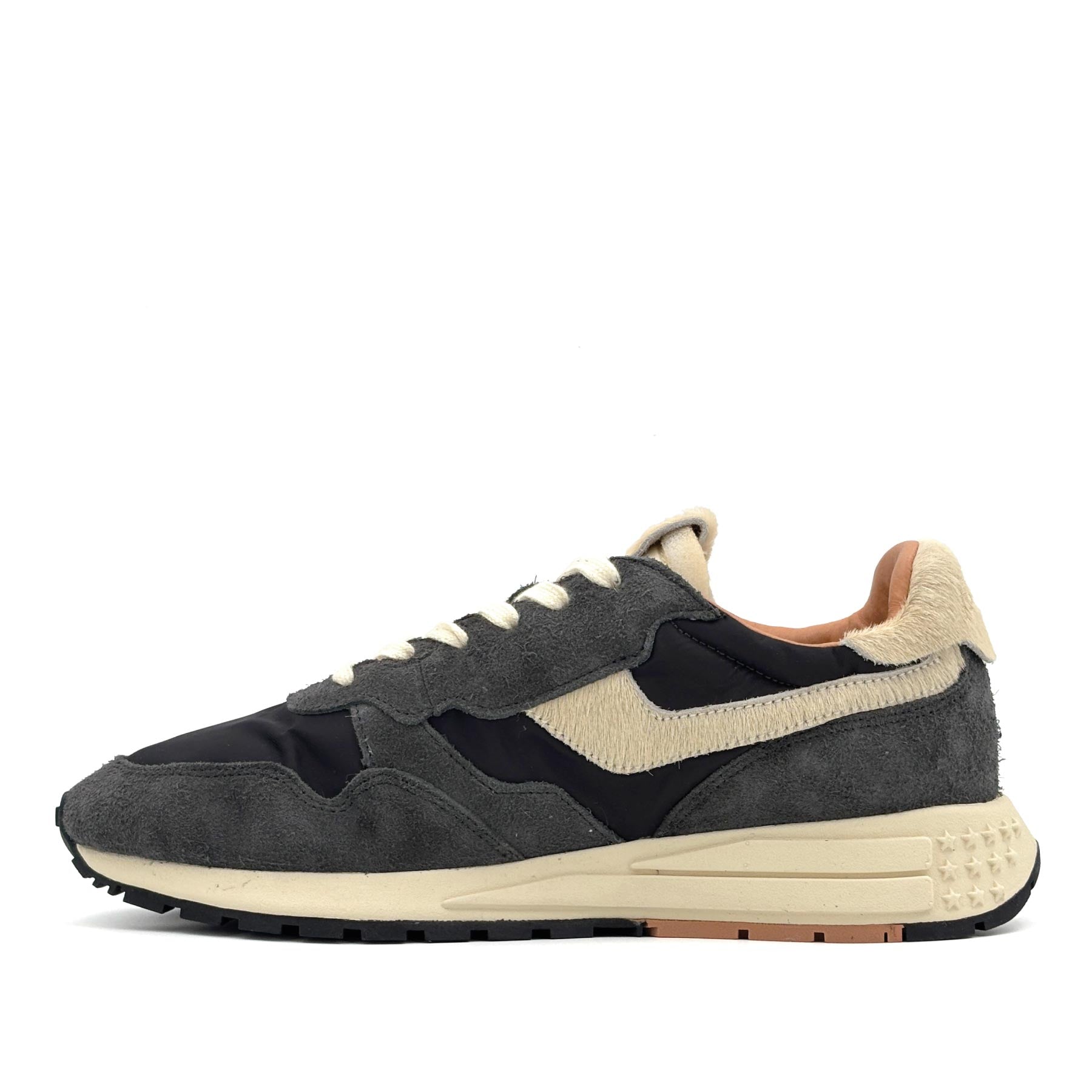 Reelwind Low Man Suede Pony Peat and Nut