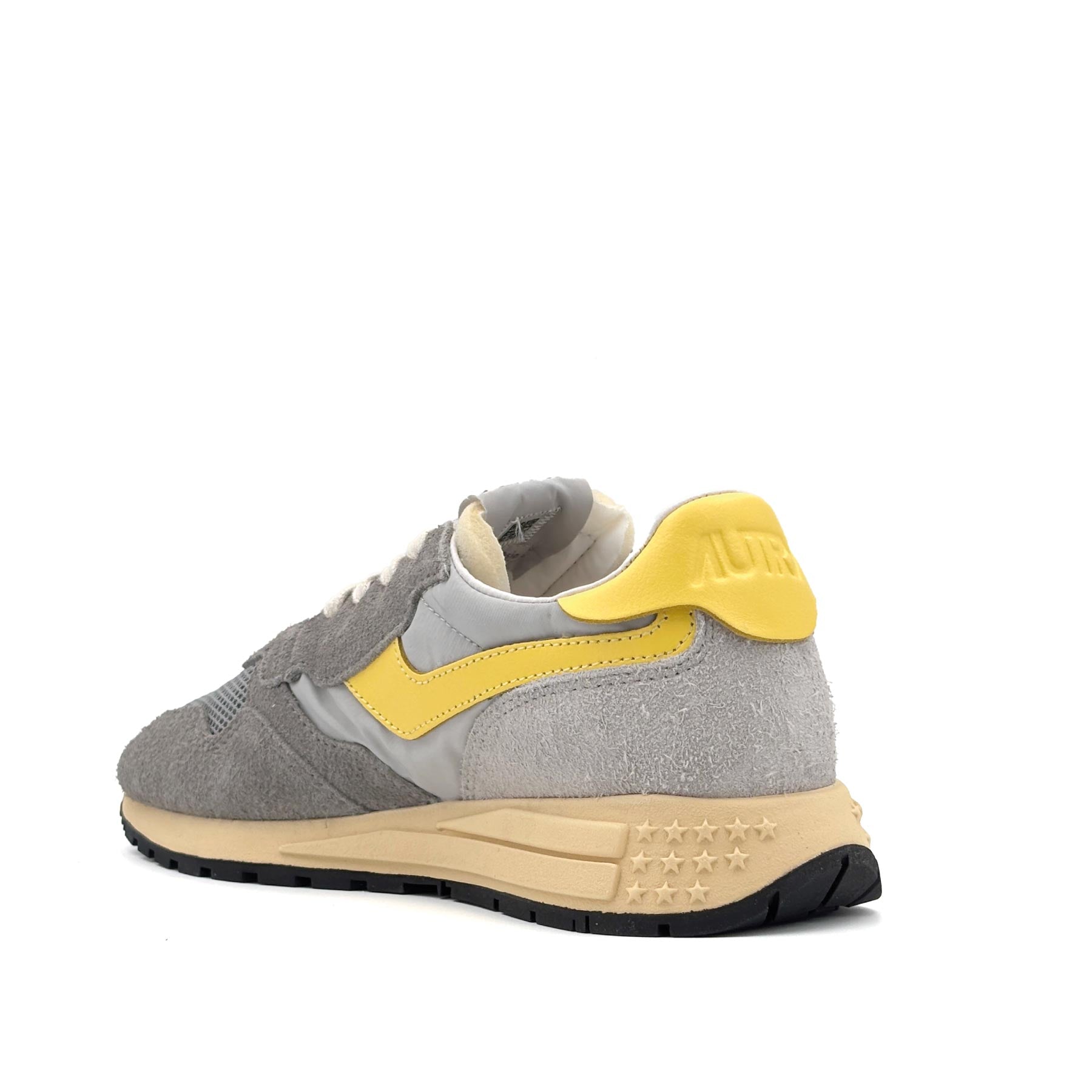 Reelwind Low Women Suede Net 3C Plumb Yellowflower