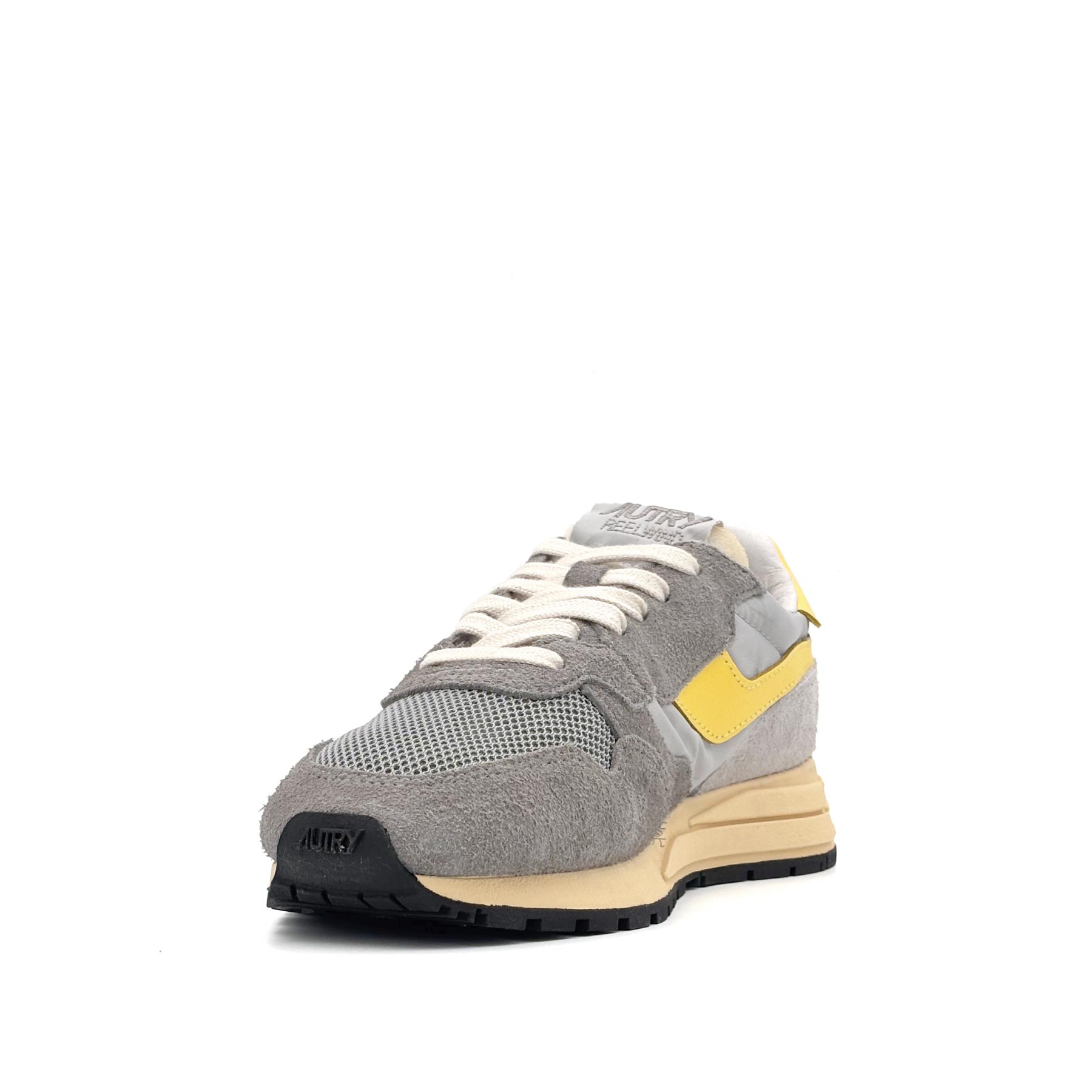 Reelwind Low Women Suede Net 3C Plumb Yellowflower
