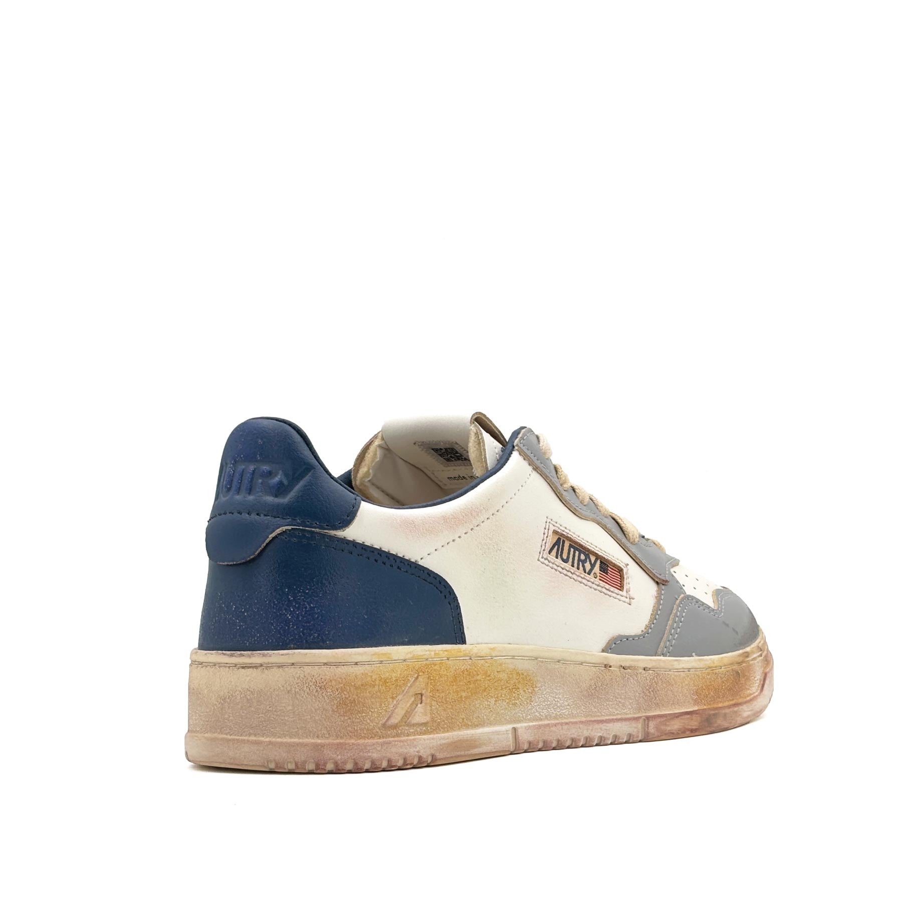 Super Vintage Low Man Leather Limestone Blue