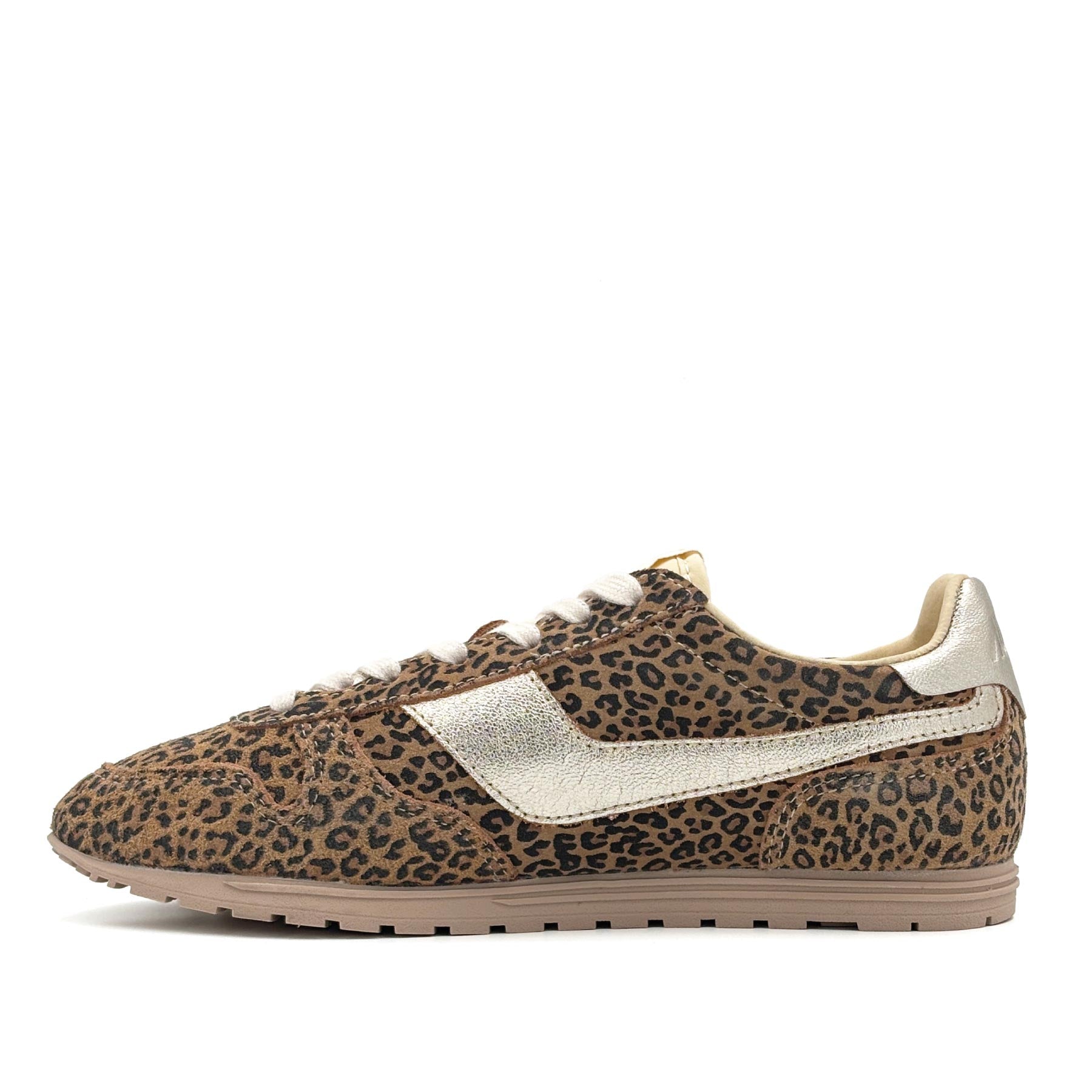 Windspin Low Women Suede Leopard Leo Platinum
