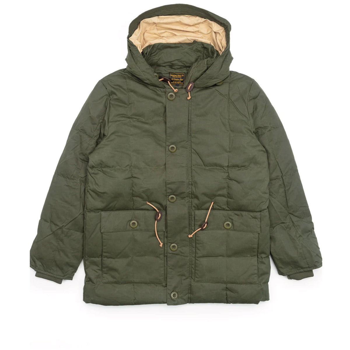 Down Expedition Parka Hbt Waxed Army Green