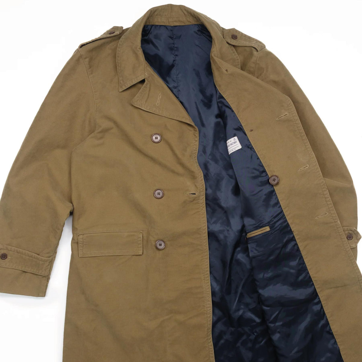 Jungle Cloth Naval Officer Trench Khaky Green