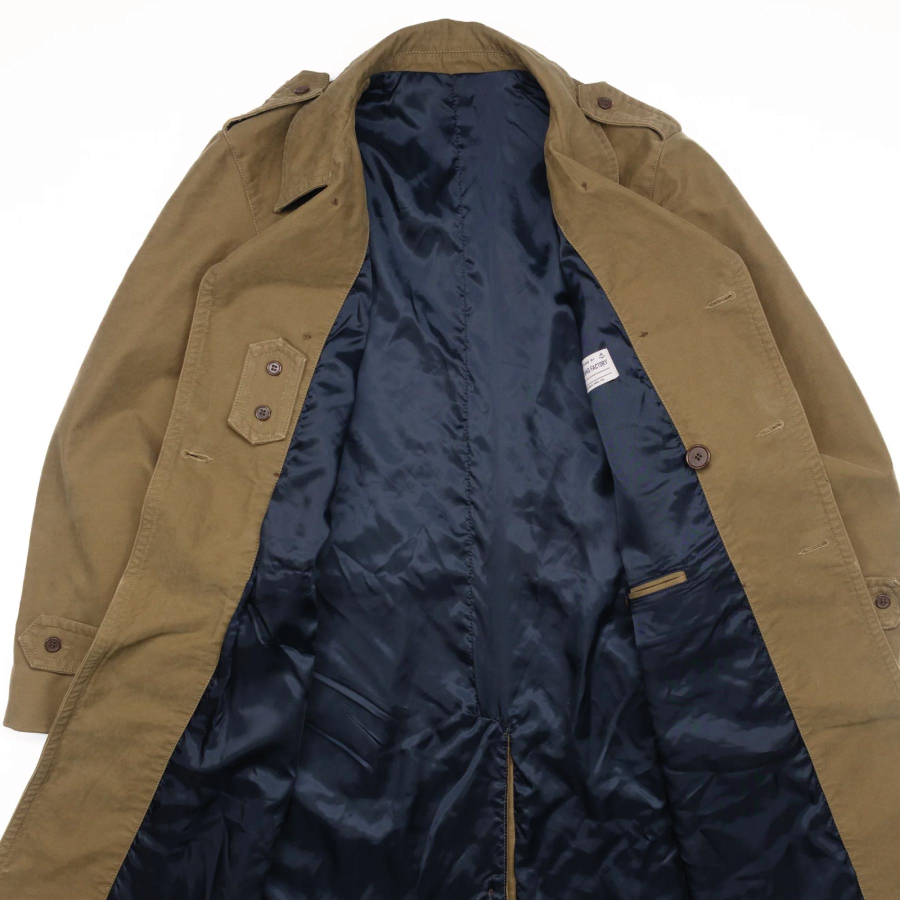 Jungle Cloth Naval Officer Trench Khaky Green