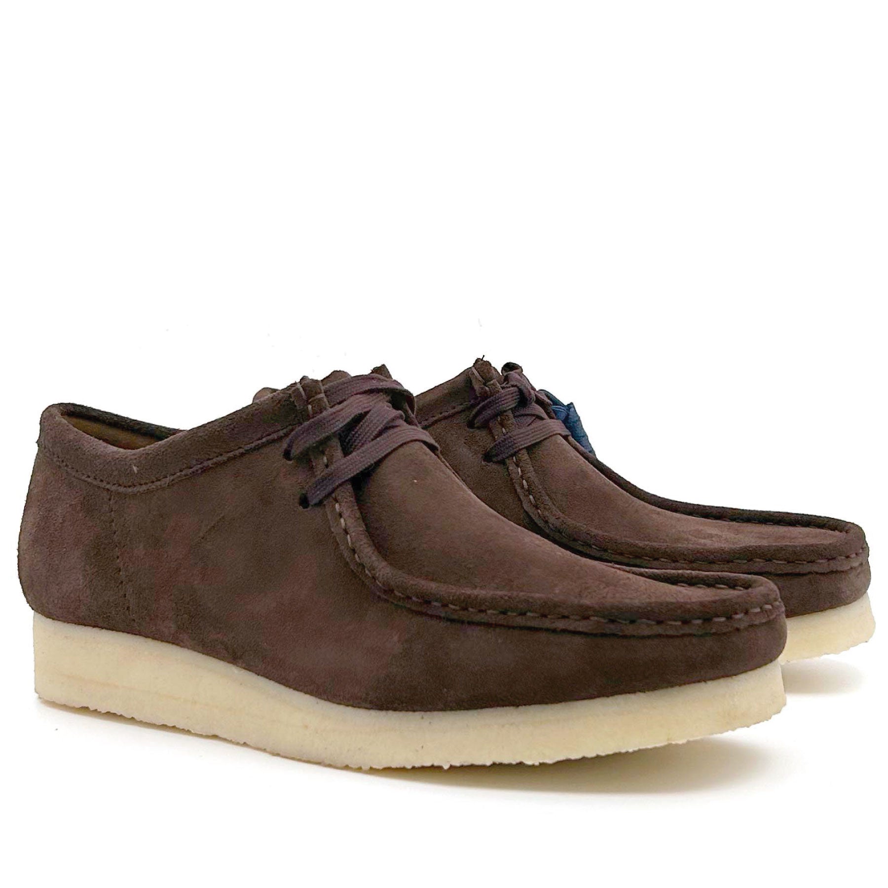 Clarks Originals Wallabee Dark Brown Suede - SKOBAREN