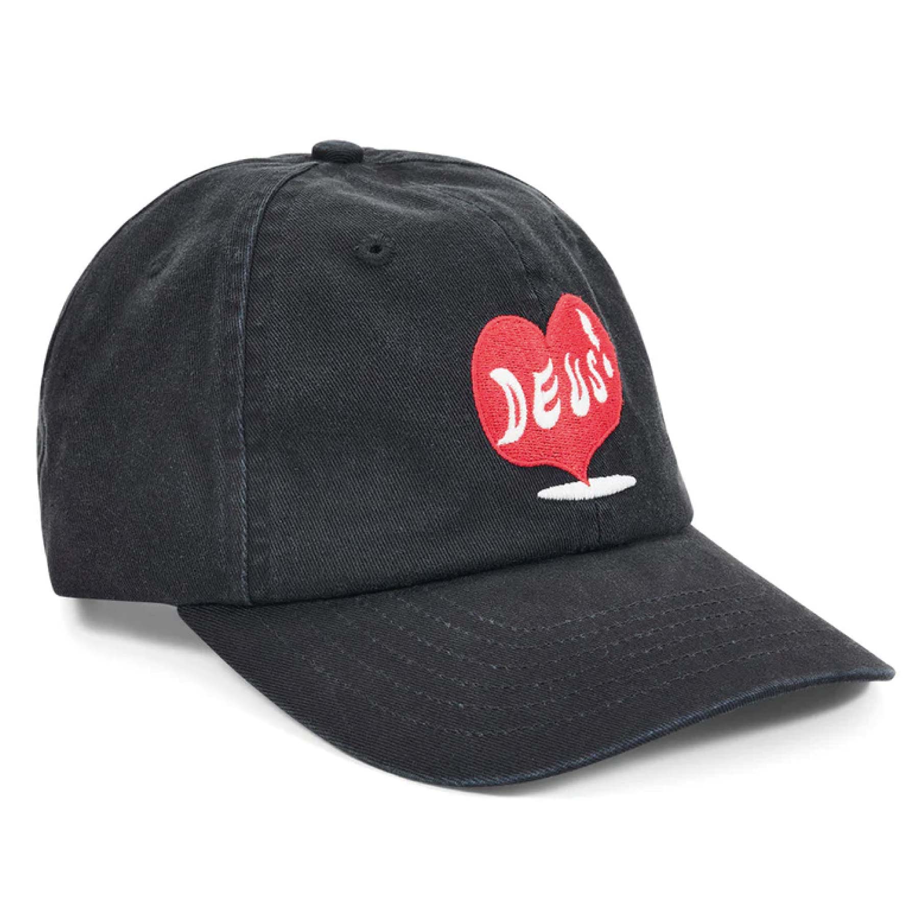 Deep Cut Dad Cap Black