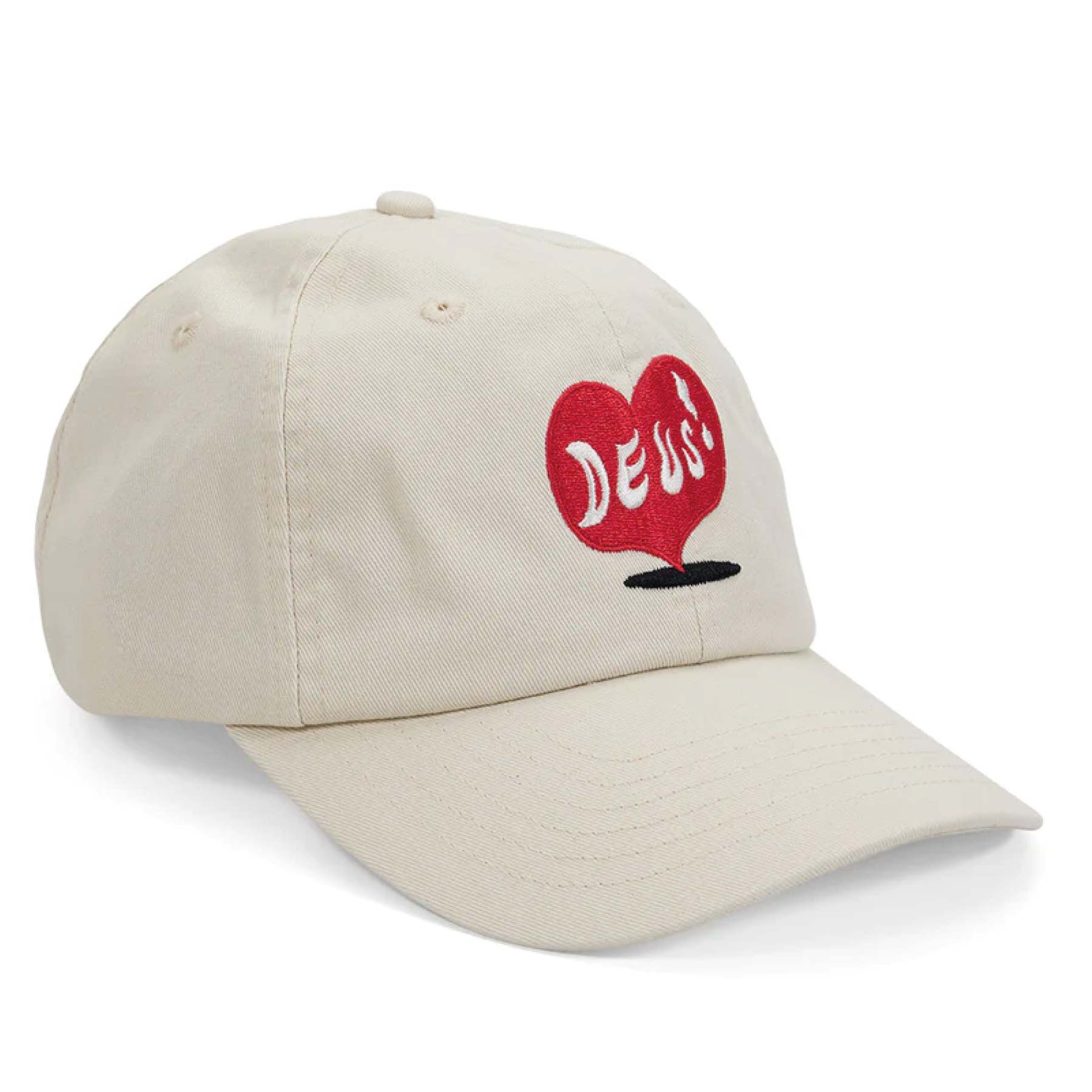 Deep Cut Dad Cap White