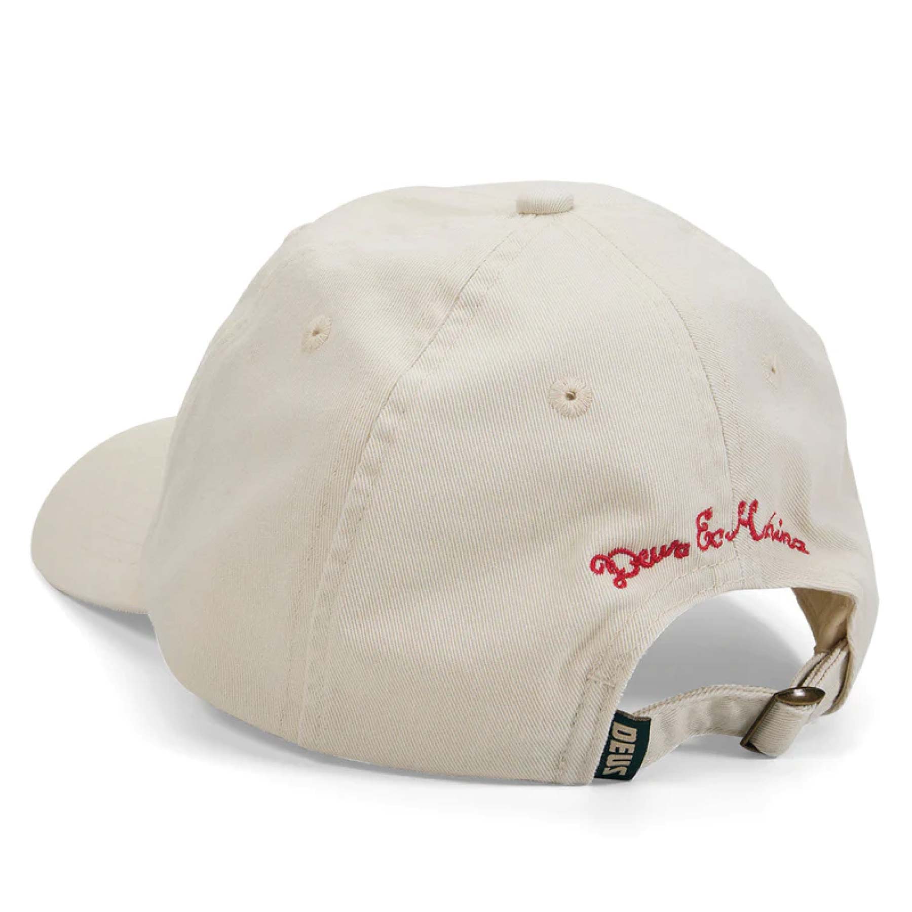Deep Cut Dad Cap White