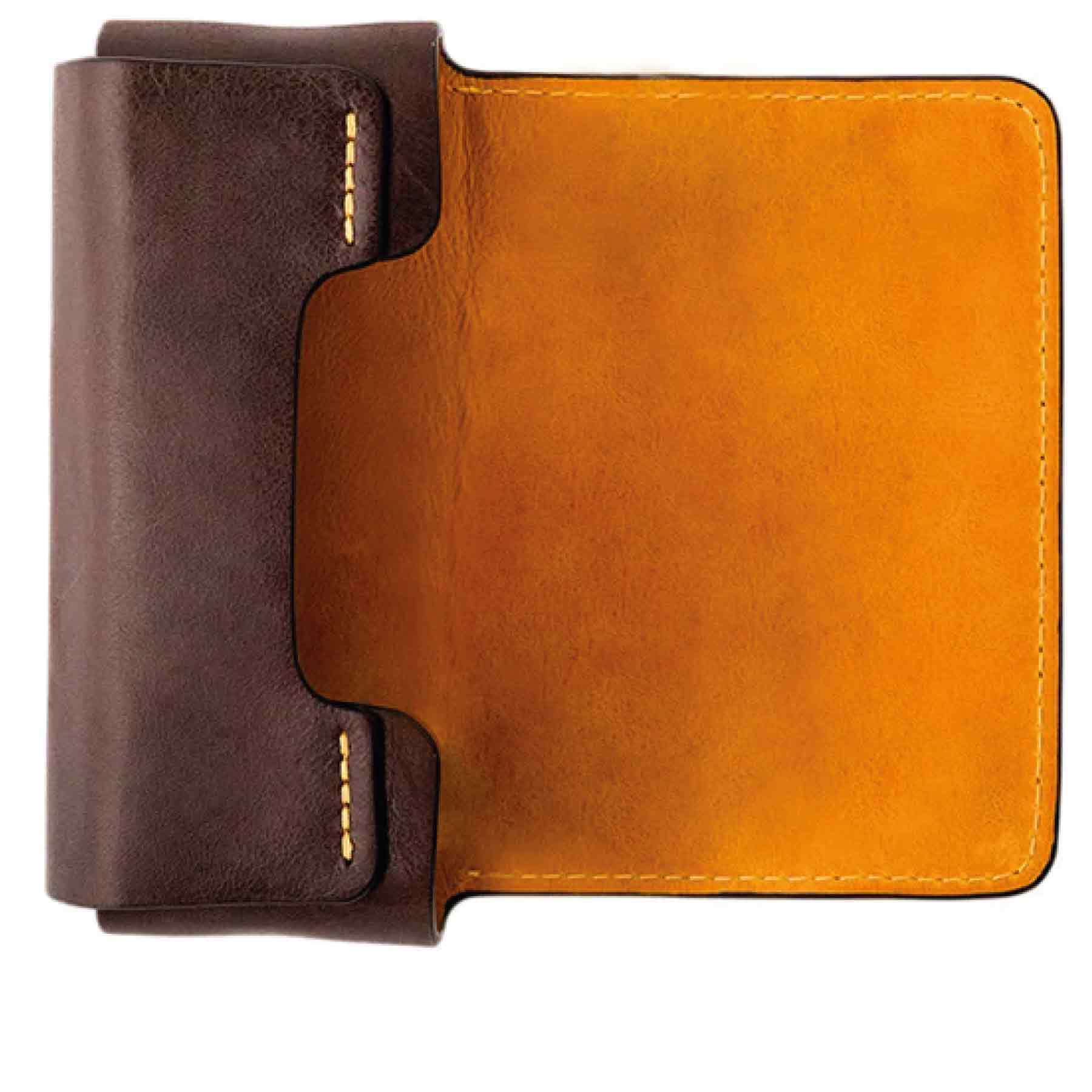 Leather Case Set Chocolate Brown