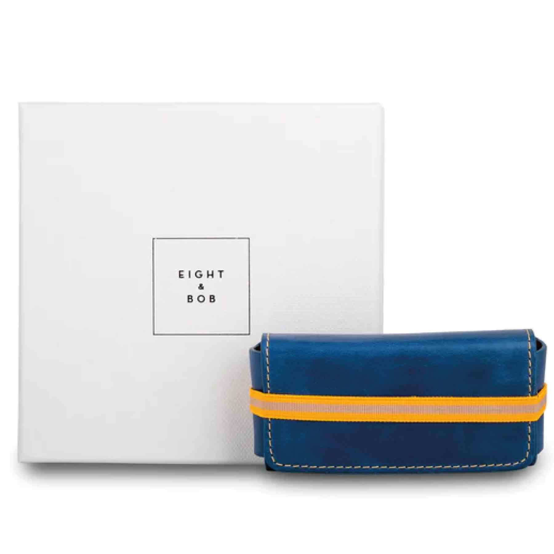 Leather Case Set Navy Blue