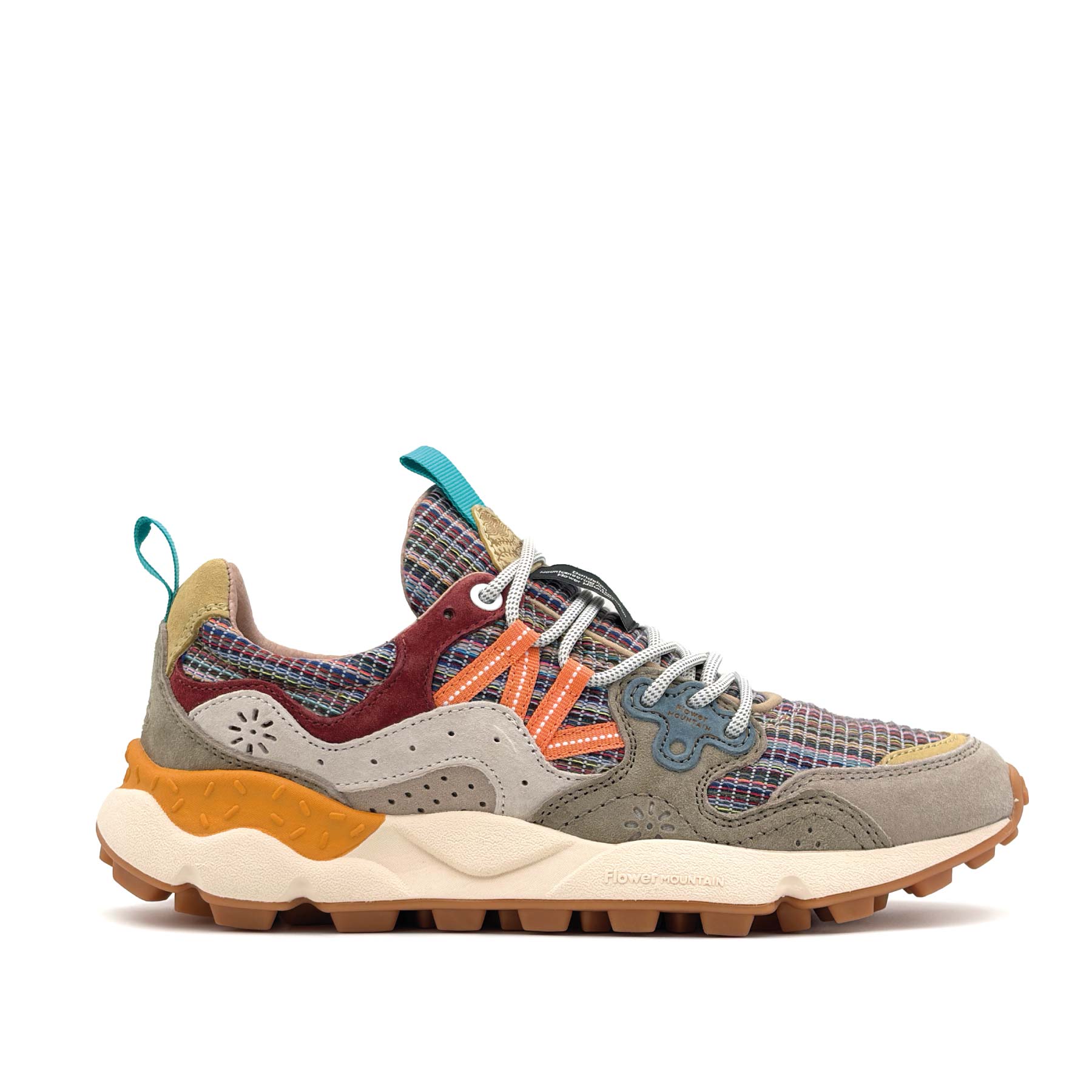 Yamano 3 Uni Suede Cotton Striped Grey Military Rust