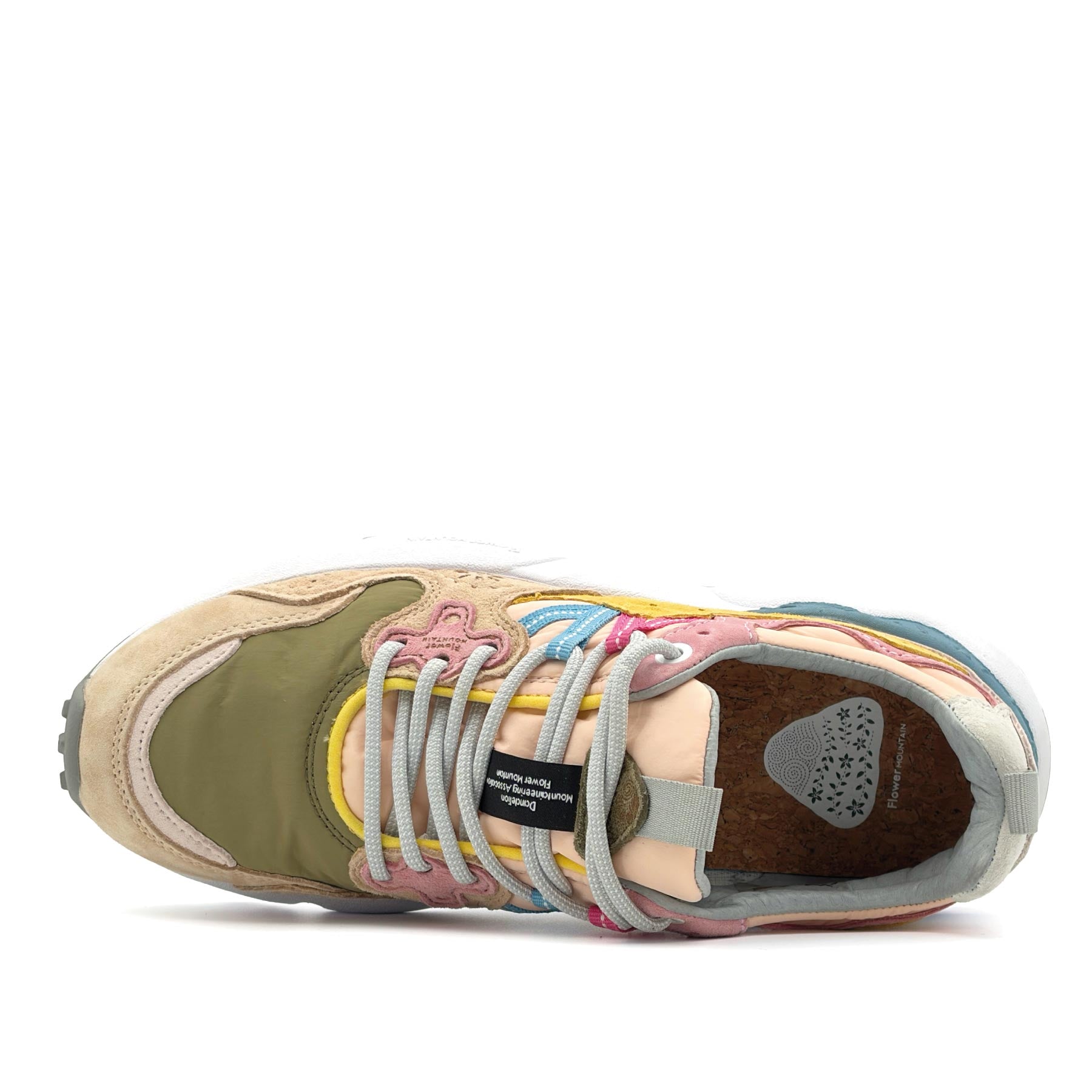 Yamano 3 Woman Suede Nylon Beige Militare Pink