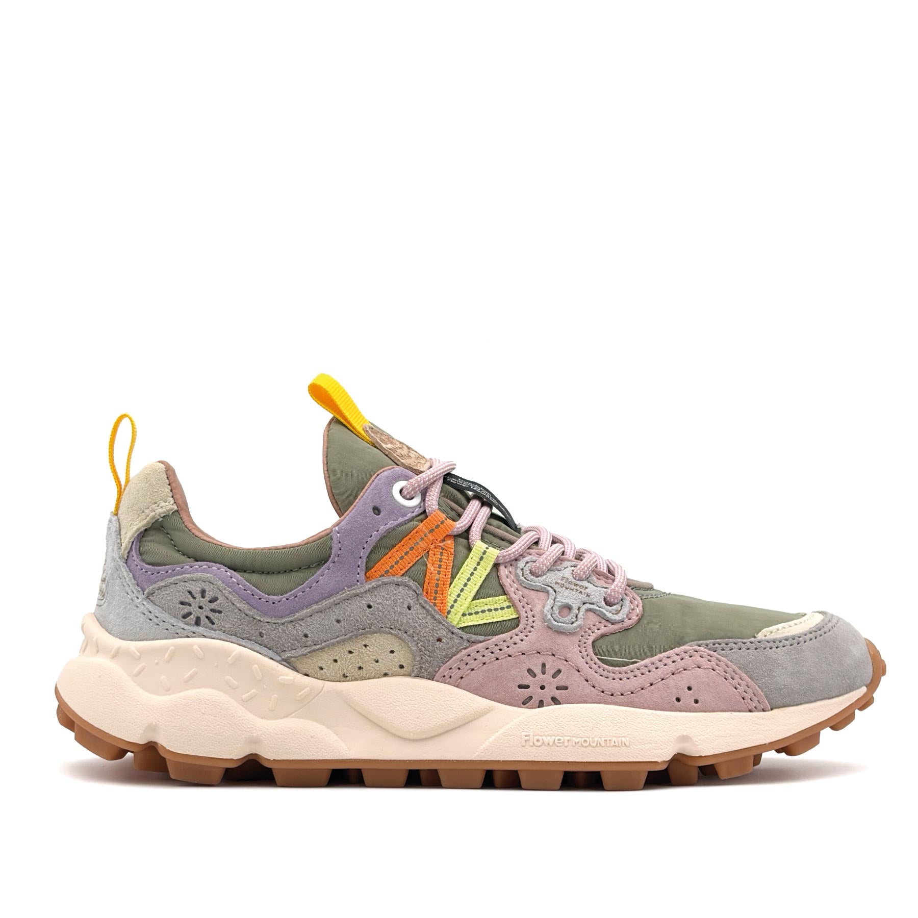 Yamano 3 Woman Suede Nylon Light Grey Militare Cipria