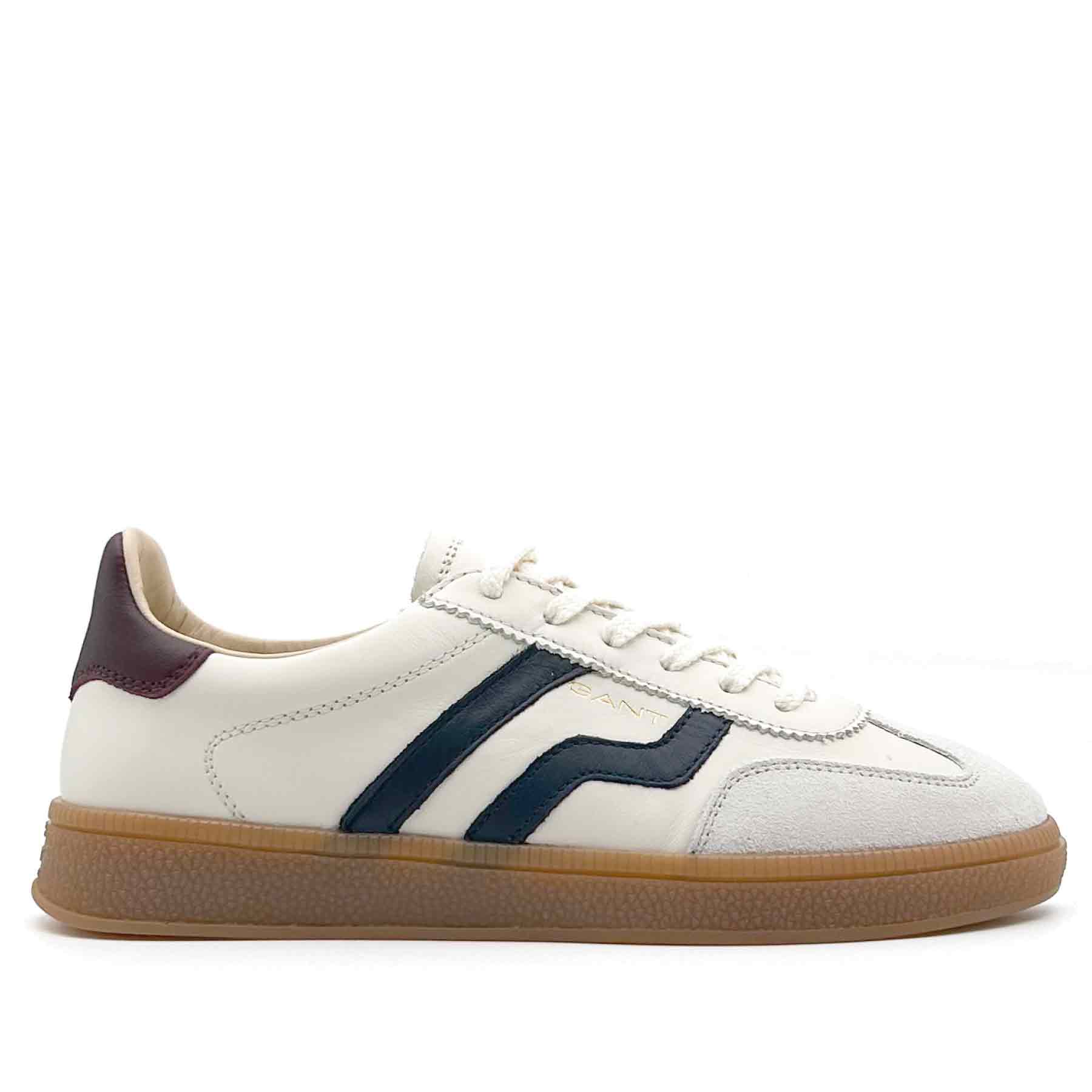 Cuzima Sneaker Leather White Marine