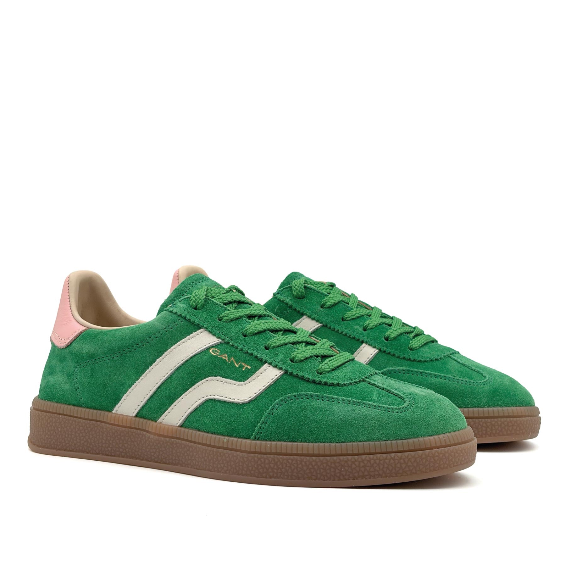 Cuzima Sneaker Suede Green Peach Pink