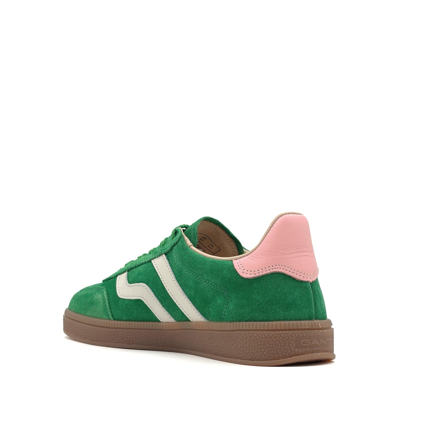 Cuzima Sneaker Suede Green Peach Pink