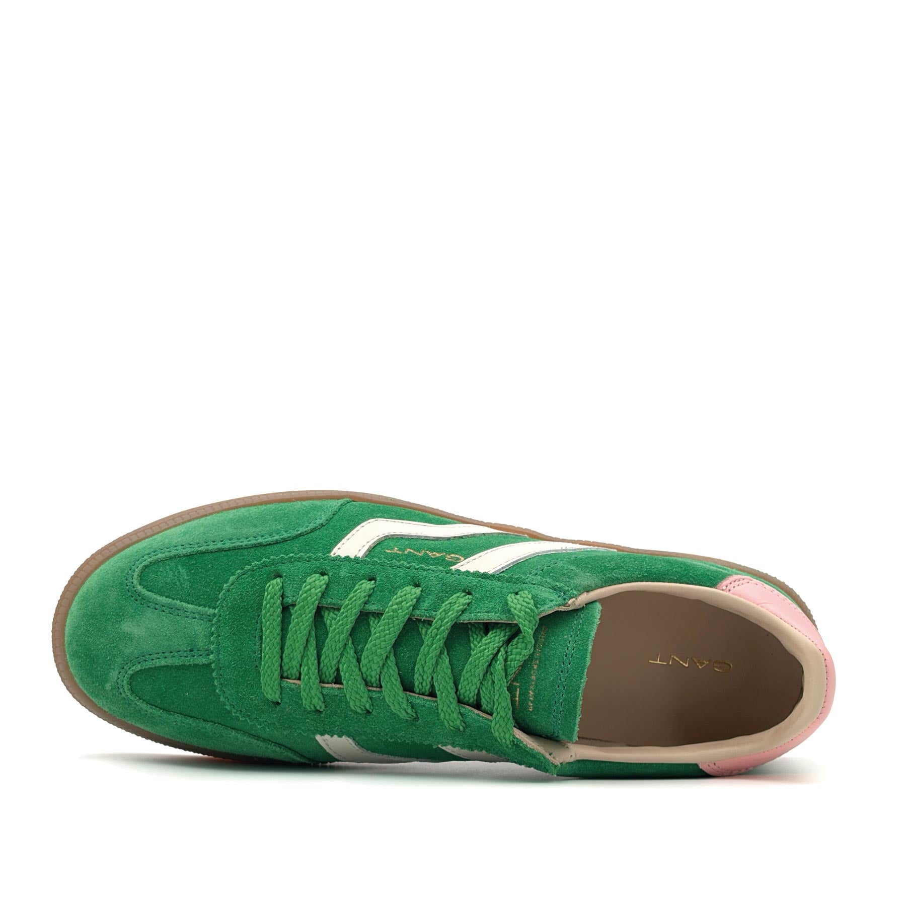 Cuzima Sneaker Suede Green Peach Pink