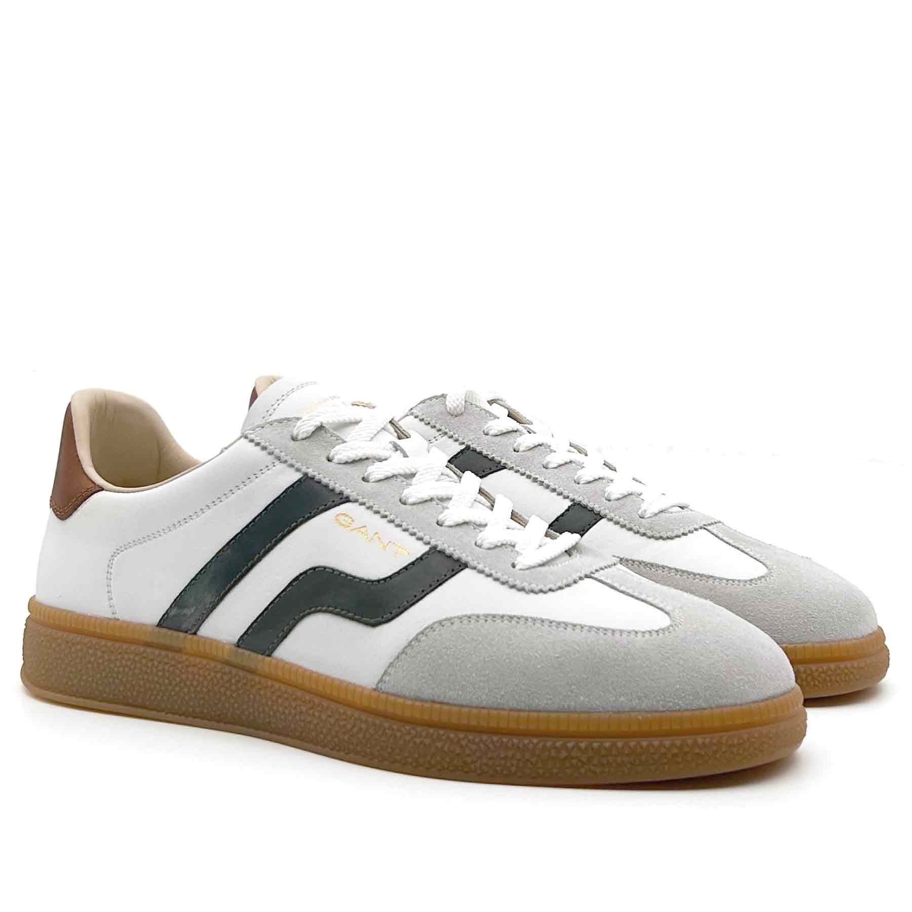 Cuzmo Sneaker Leather White Green