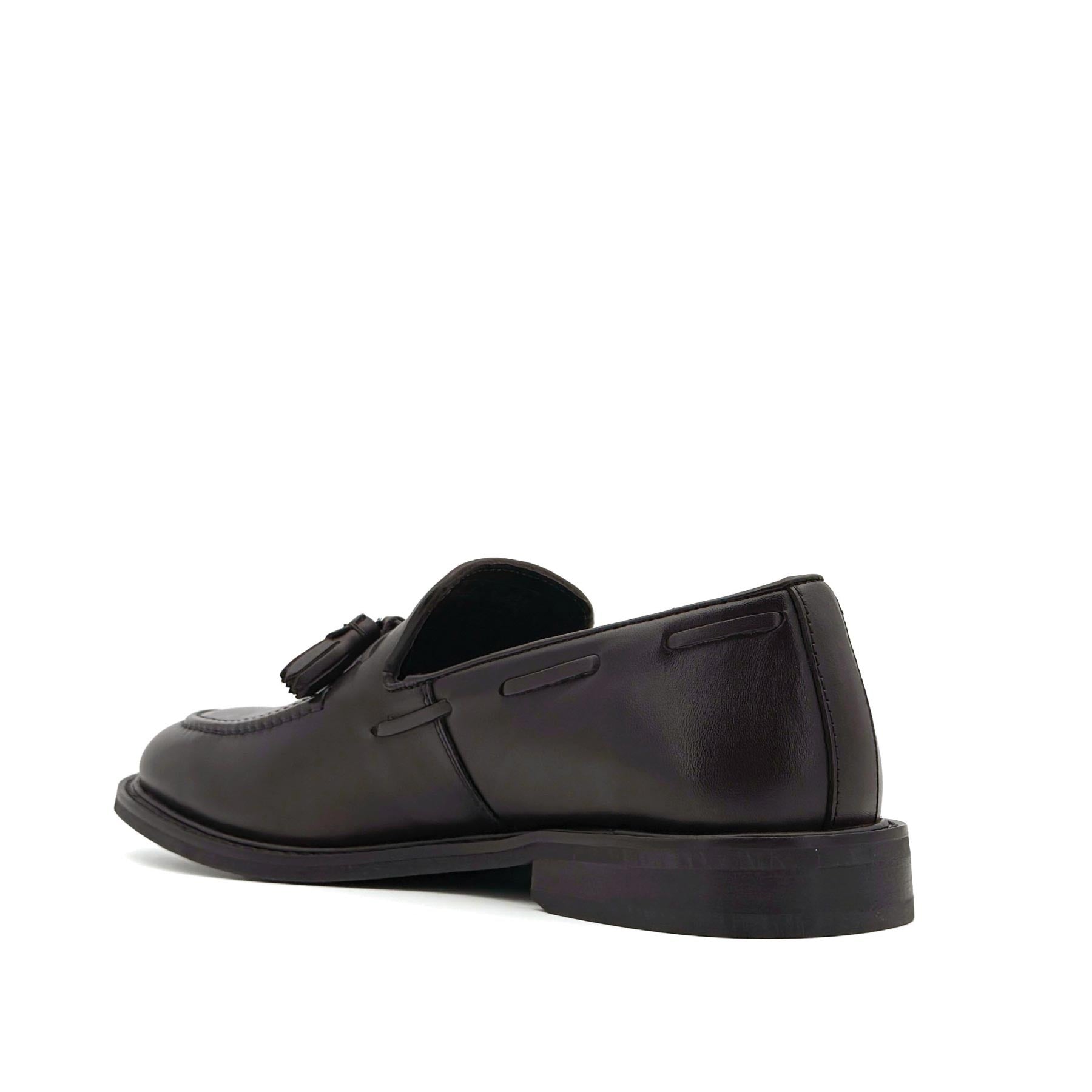 Lozham Loafer Dark Brown Leather Tassle