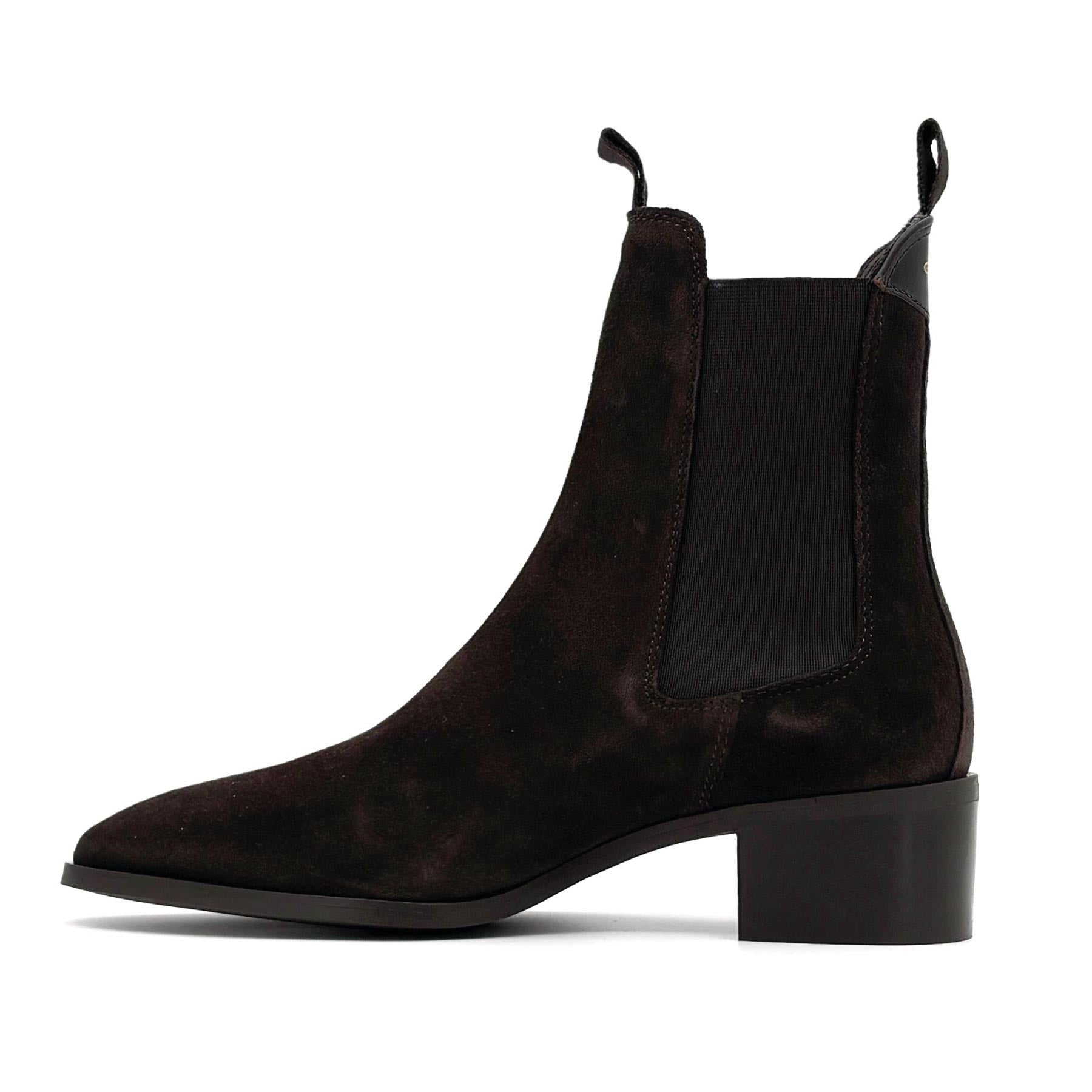 St Broomly Chelsea Boot Dark Brown Suede