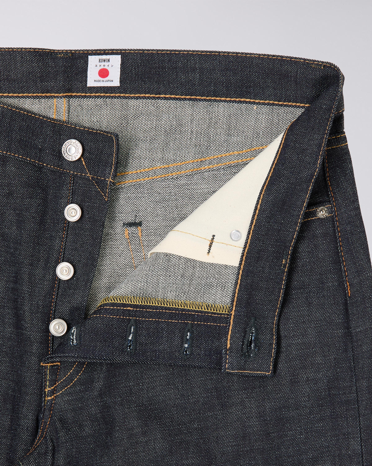 Regular Tapered Kaihara Blue Unwashed Rainbow Selvage 13.5oz